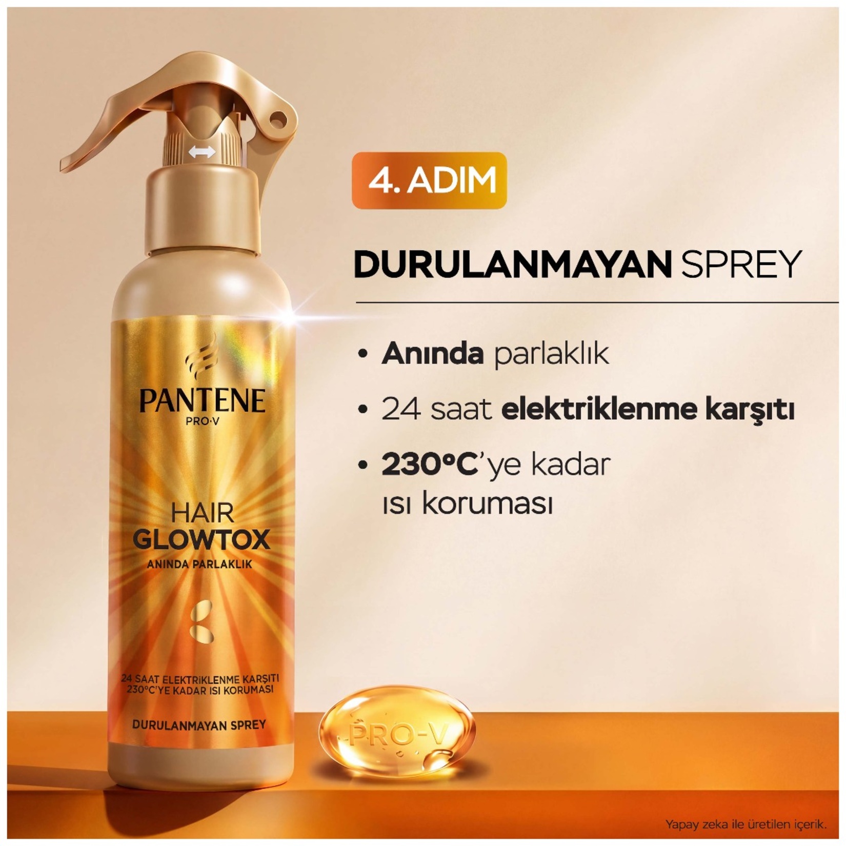 Pantene Glowtox Saç Bakım Spreyi 200 Ml - Görsel 4