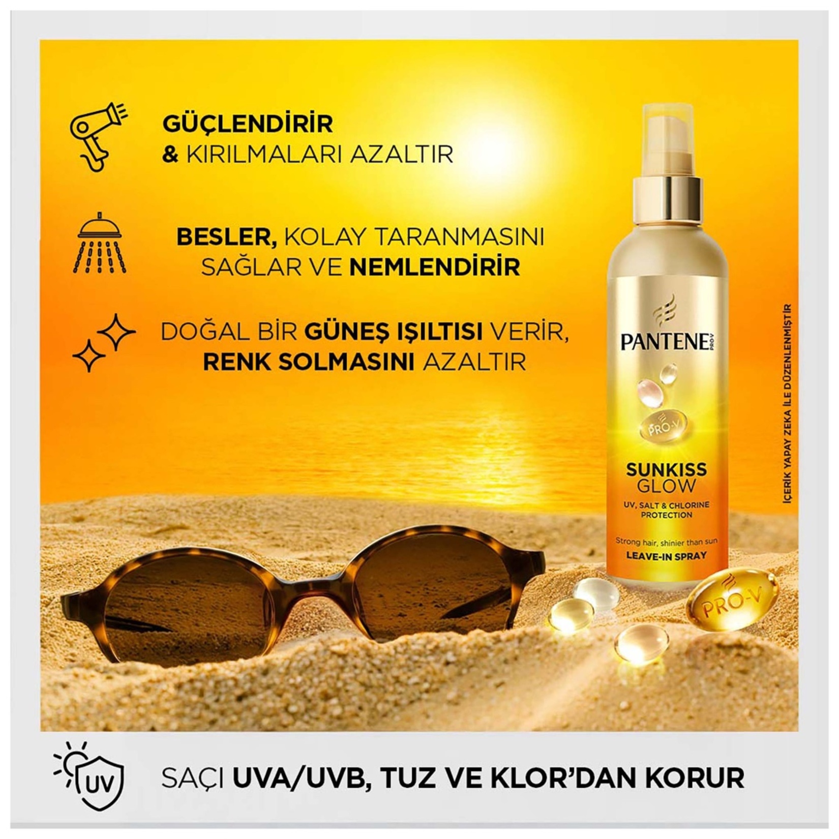 Pantene Sunkiss Yaz Etkili Karşı Koruyucu Sprey 200 Ml - Görsel 5