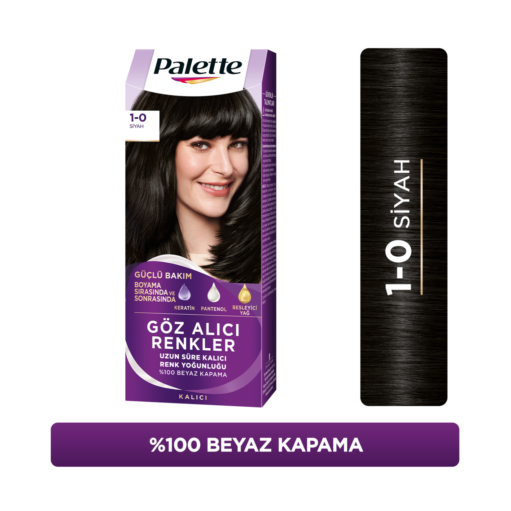 Palette Icc 1-0 Siyah Saç Boyası 110 Ml - Görsel 2