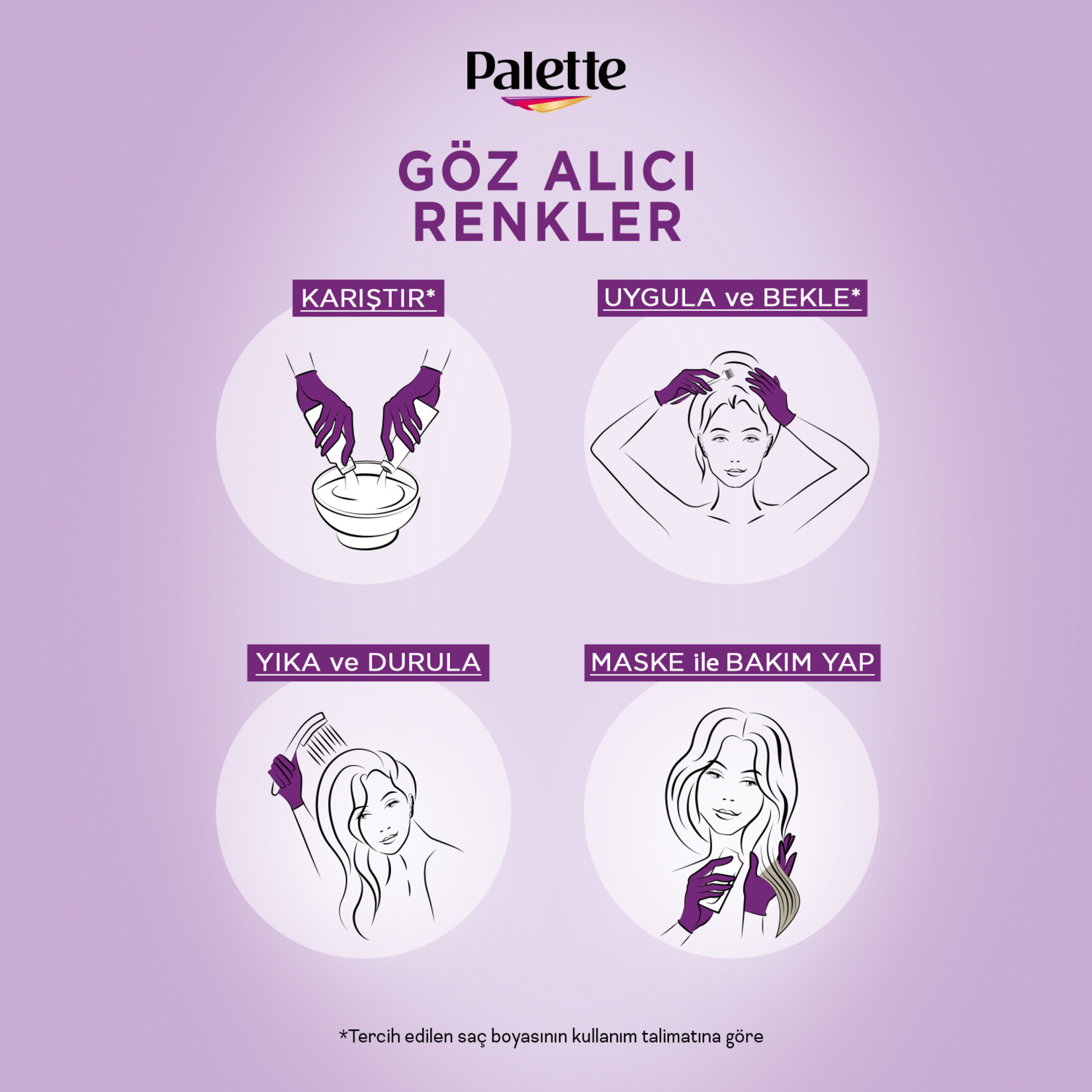 Palette Icc 1-0 Siyah Saç Boyası 110 Ml - Görsel 5