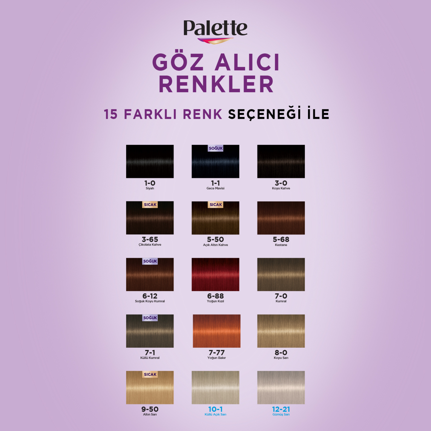 Palette Icc 1-0 Siyah Saç Boyası 110 Ml - Görsel 6