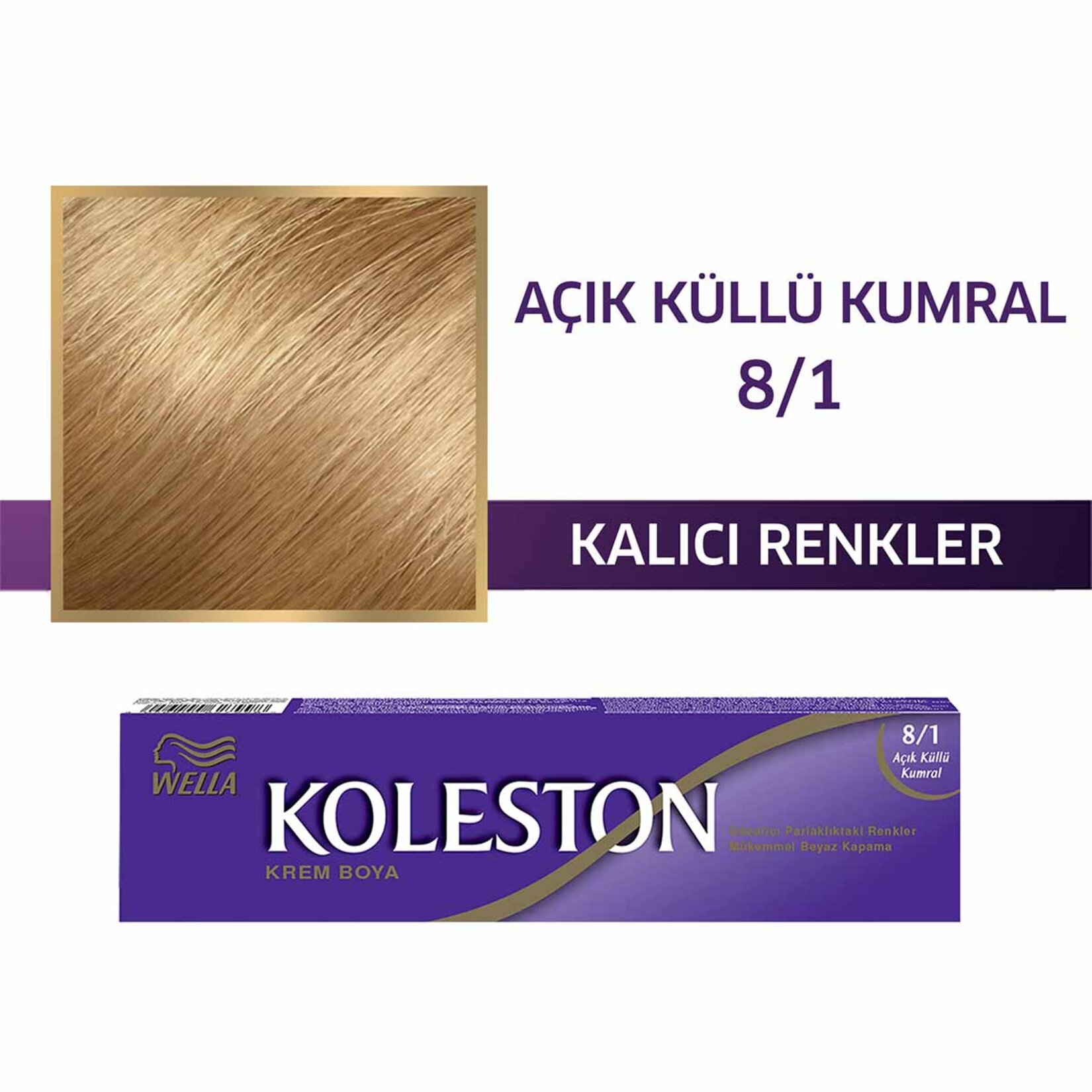 Koleston Tüp Boya 8/1 Açık Küllü Kumral 50 Ml - Görsel 2