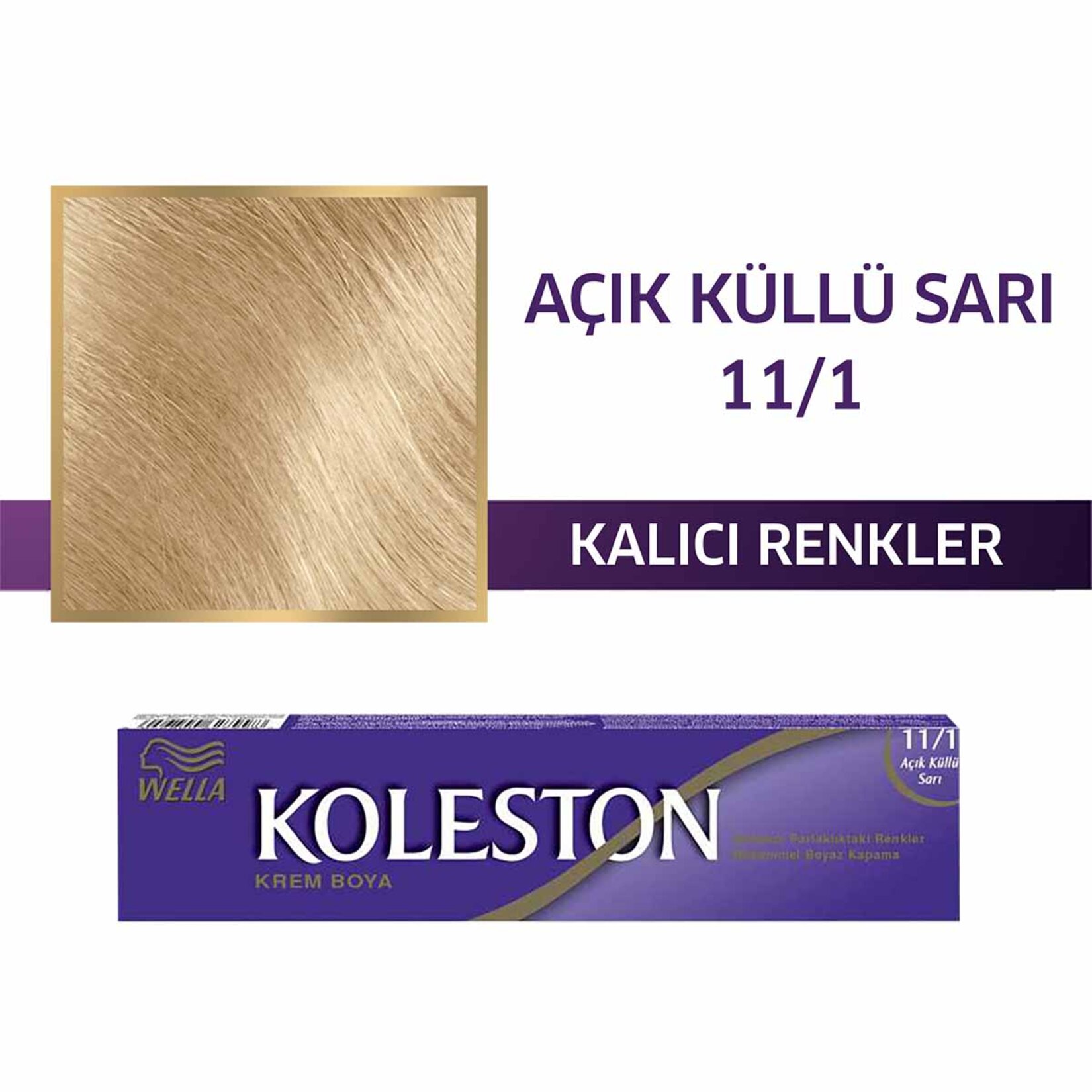 Wella Koleston Single Tüp Boya 11/1 Açık Küllü Sari - Görsel 2
