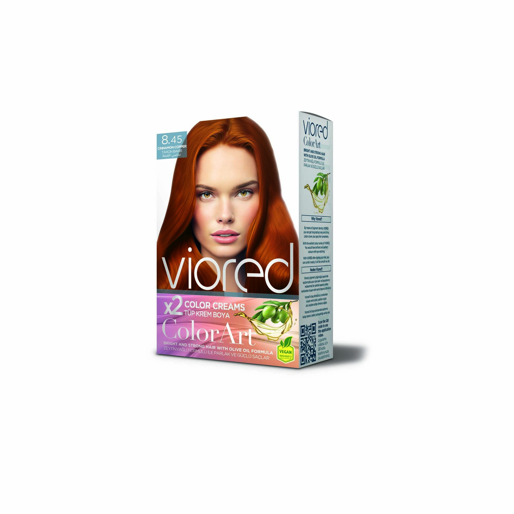 Viored Colorart Set Boya Tarçın Bakırı 8.45 160 Ml - Görsel 1