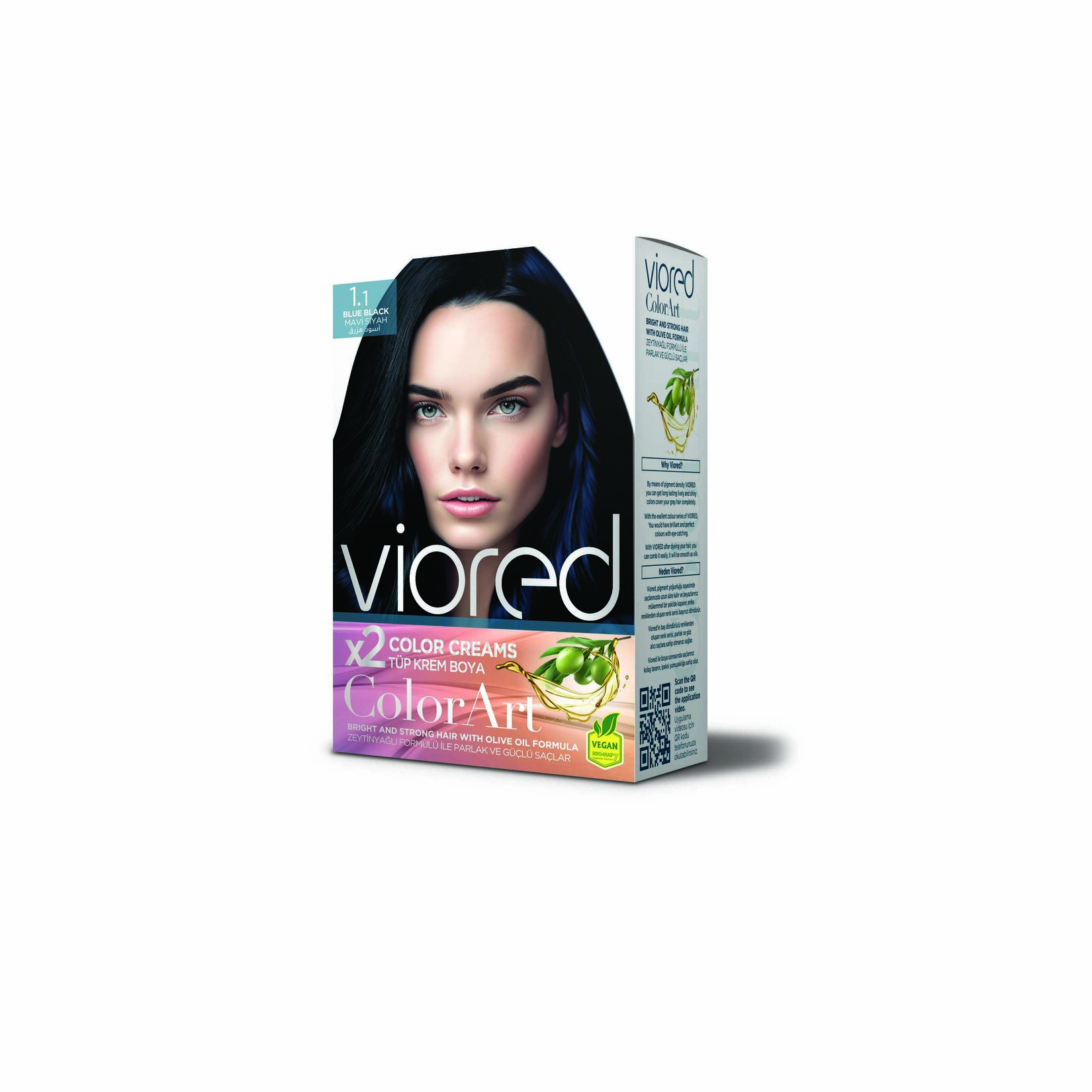 Viored Colorart Set Boya Mavi Siyah 1.1 160 Ml - Görsel 1