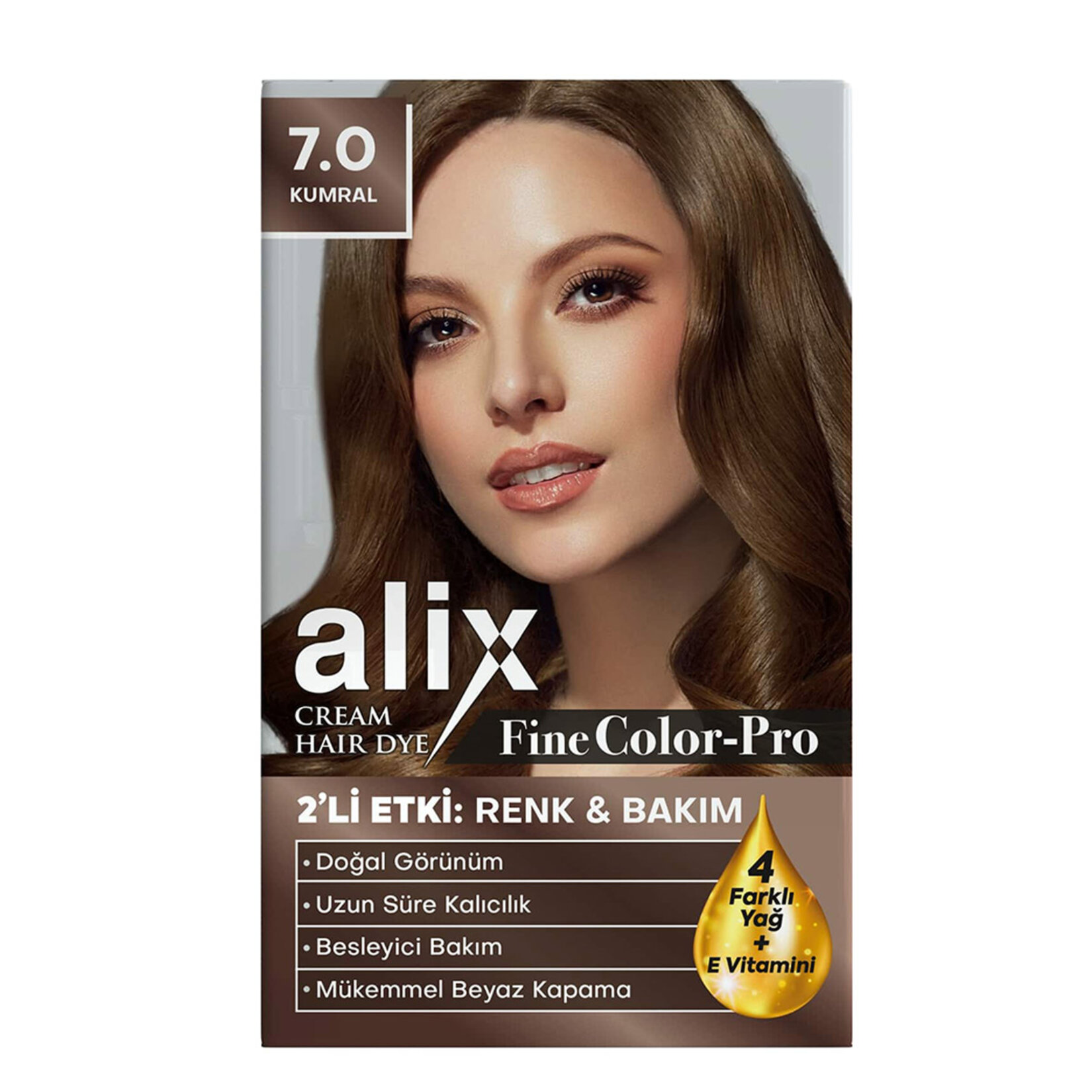 Alix Saç Boyası Kiti 7.0 Kumral 135 Ml