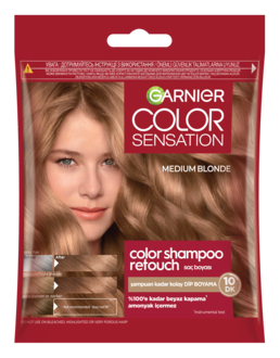 Garnier Color Shampoo Retouch Şampuan Kolaylığında Dip Boyası, Sarı 7.0 40 Ml