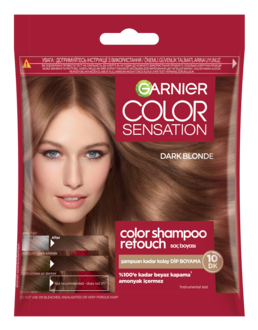 Garnier Color Shampoo Retouch Şampuan Kolaylığında Dip Boyası, Koyu Sarı 6.0 40 Ml
