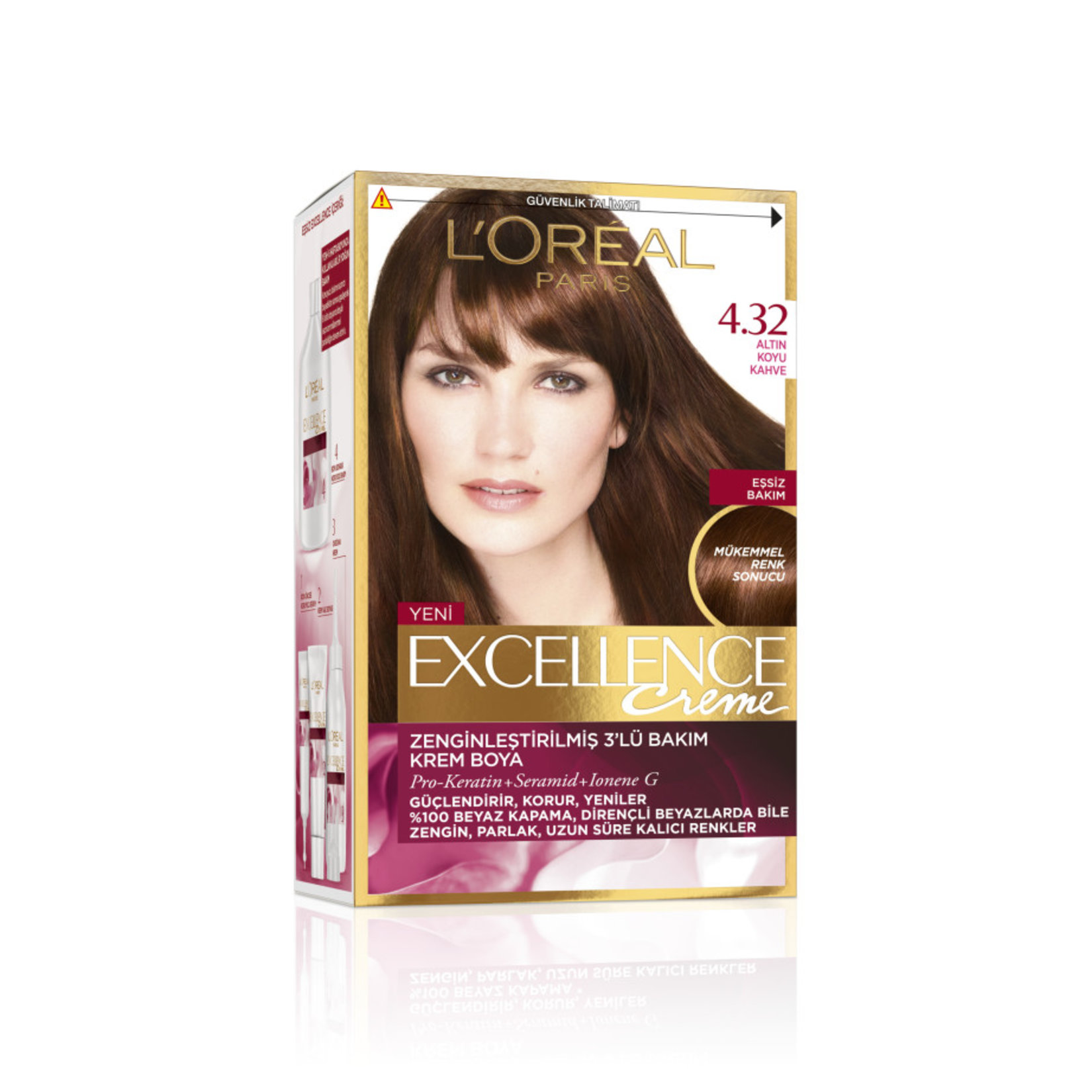 L'Oreal Excellence Creme Saç Boy.4.32 Alt.koyu Khv.