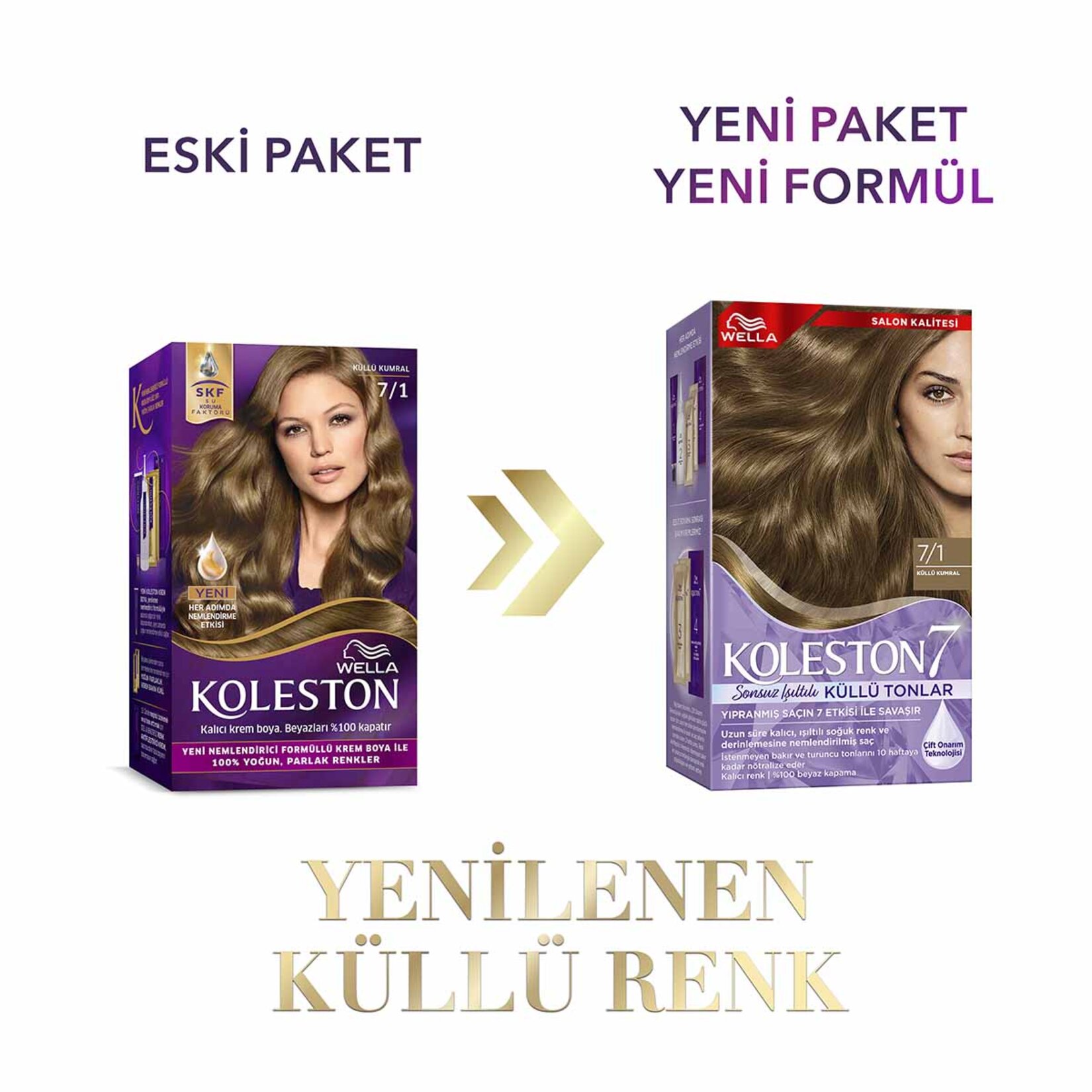 Koleston Supreme Sonsuz Işıltılı Küllü Tonlar Saç Boyası 7/1 Küllü Kumral 135 Ml - Görsel 3