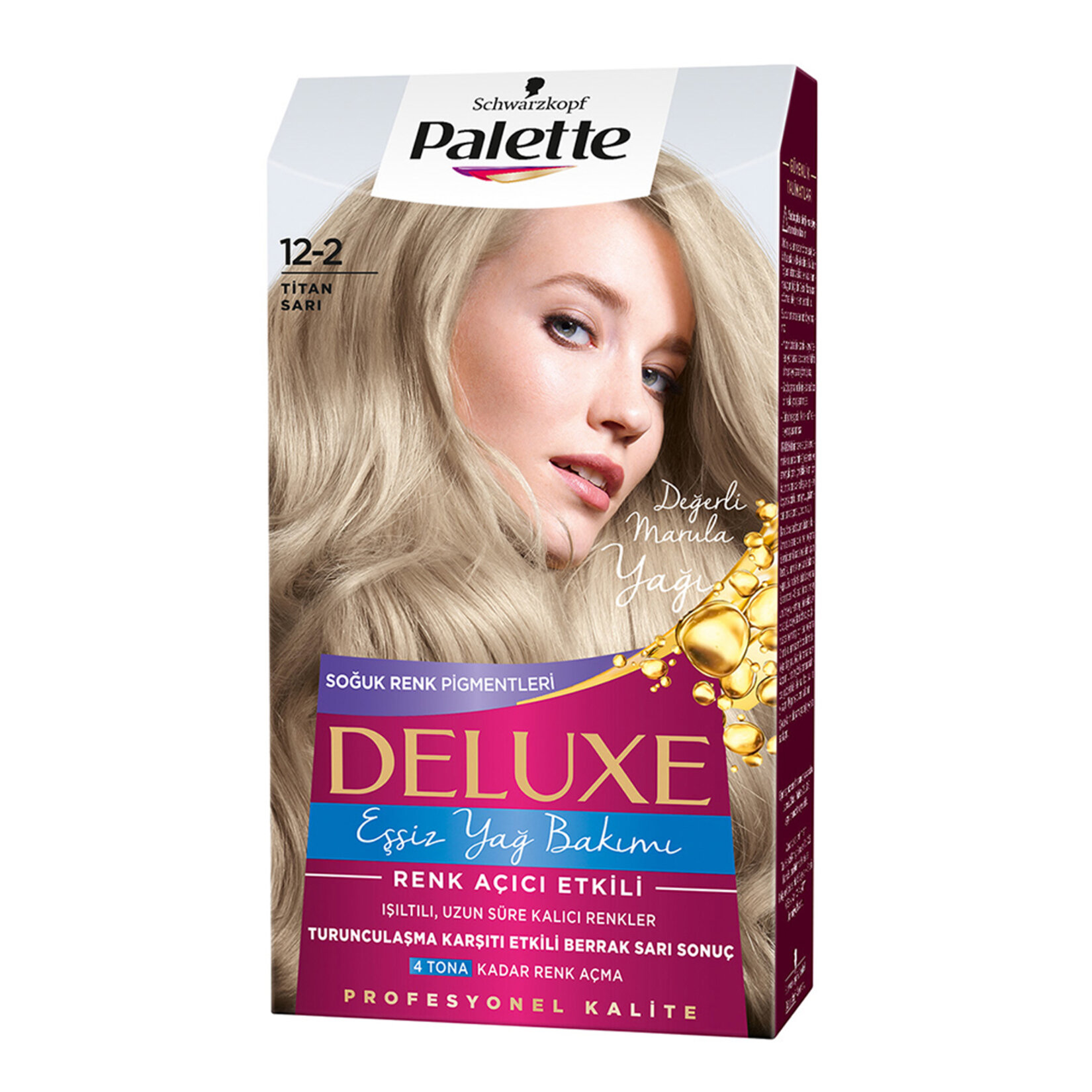 Palette Deluxe Saç Boyası 12-2 Titan Sarı 115 Ml - Görsel 1