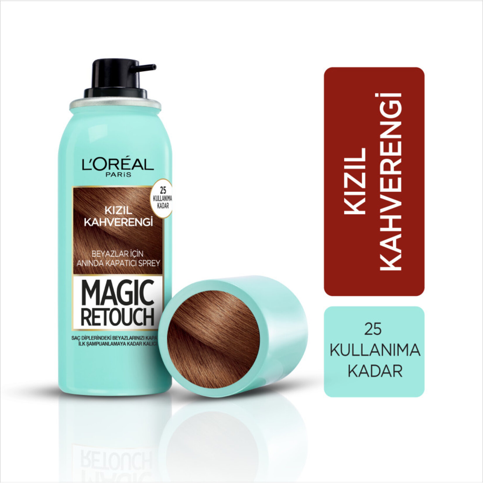 L'Oréal Paris MAGIC RETOUCH BEYAZ DİPLERİ KAPATICI SPREY - KIZIL KAHVERENGI - Görsel 3