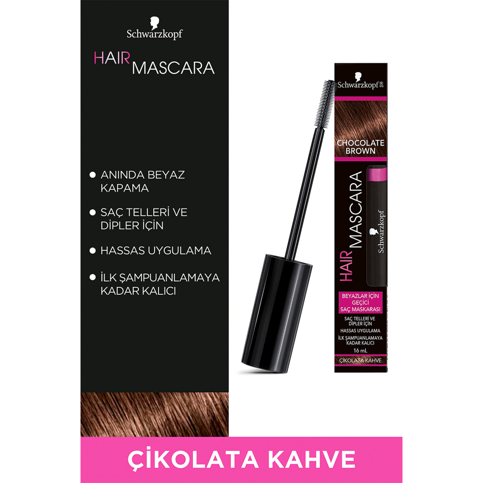 Schwarzkopf Saç Maskarası Çikolata Kahve 16 Ml - Görsel 2