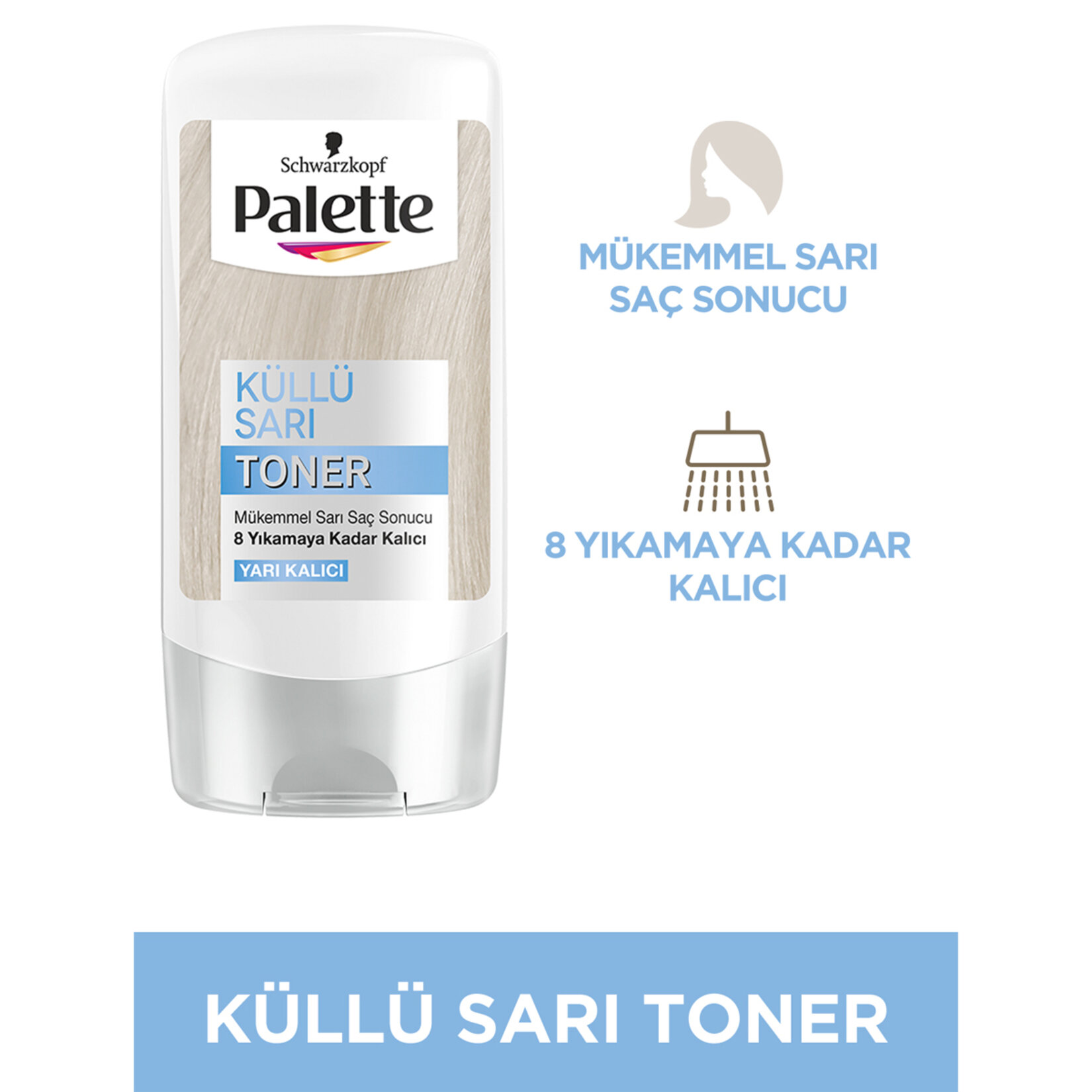 Palette Küllü Sarı Toner Yarı Kalıcı 150 Ml - Görsel 2