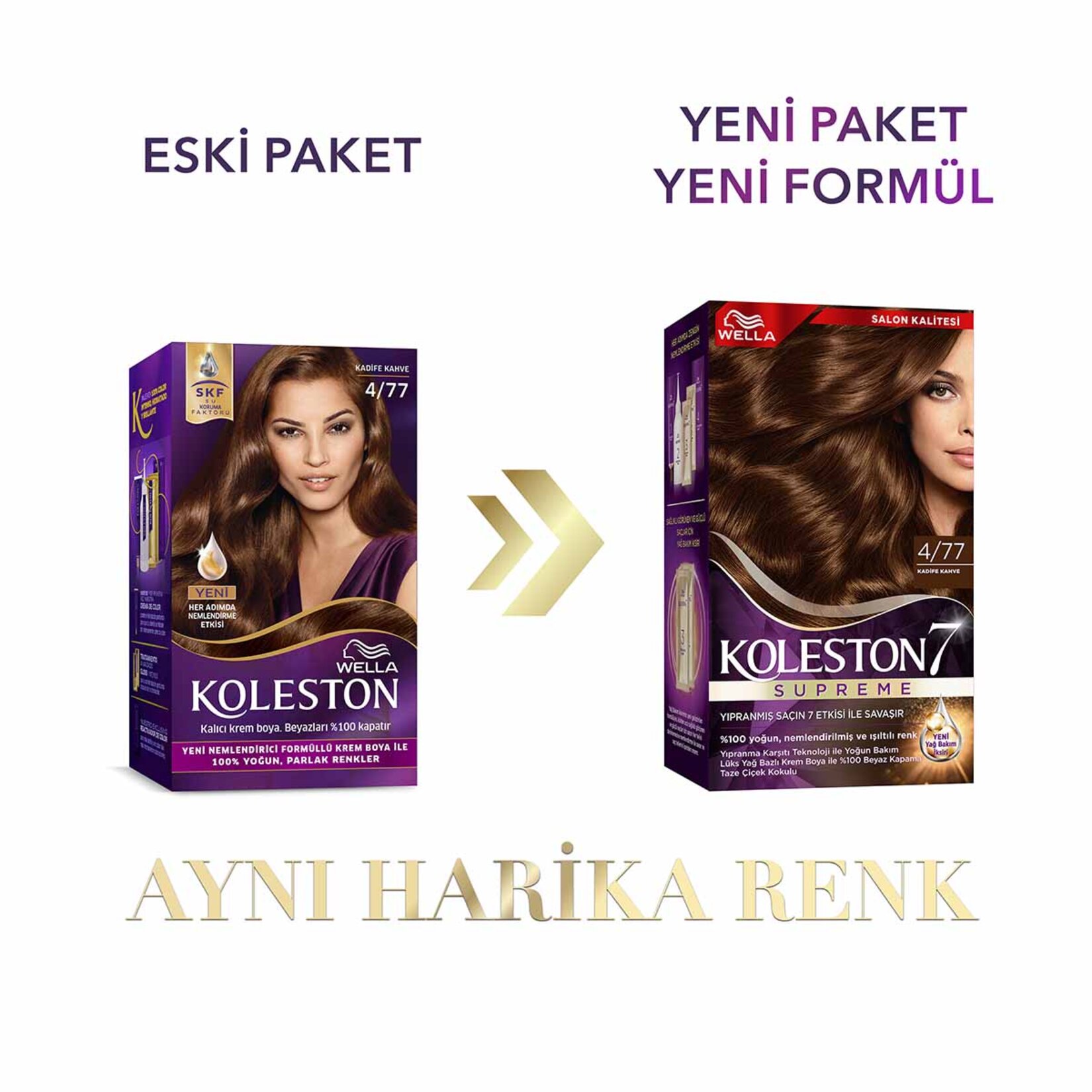 Koleston Supreme Saç Boyası 4/77 Kadife Kahve 135 Ml - Görsel 3