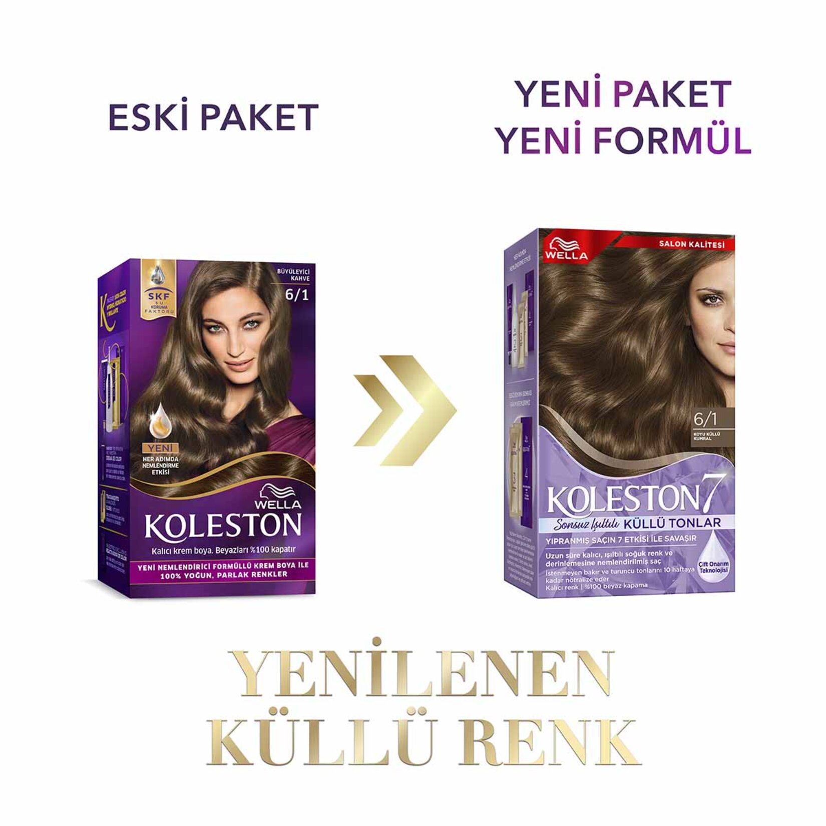Koleston Supreme Sonsuz Işıltılı Küllü Tonlar Saç Boyası 6/1 Koyu Küllü Kumral 135 Ml - Görsel 3