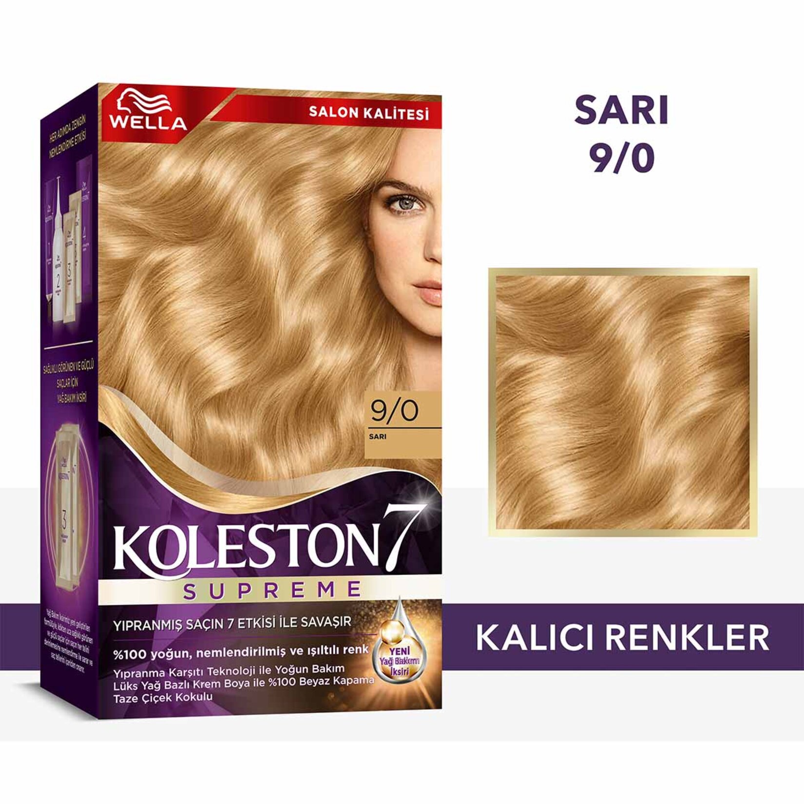 Koleston Supreme Saç Boyası 9/0 Sarı 135 Ml - Görsel 2