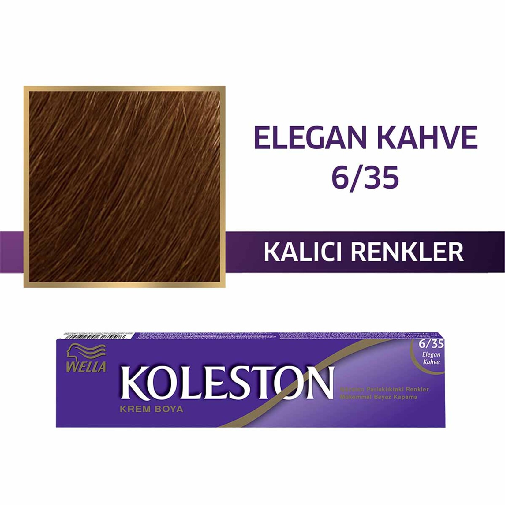 Wella Koleston Single Tüp Boya 6/35 Elegan Kahve - Görsel 2