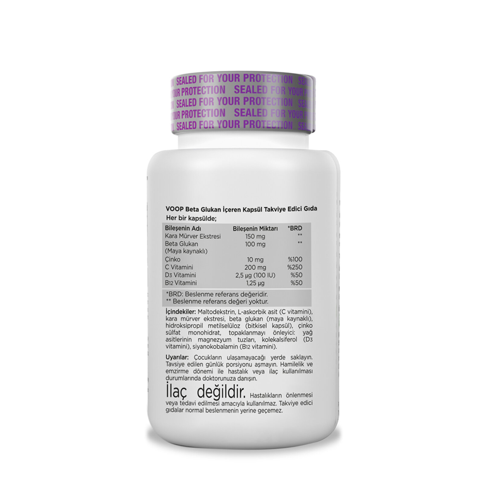 Voop Beta Glukan 30 Kapsül - Görsel 2