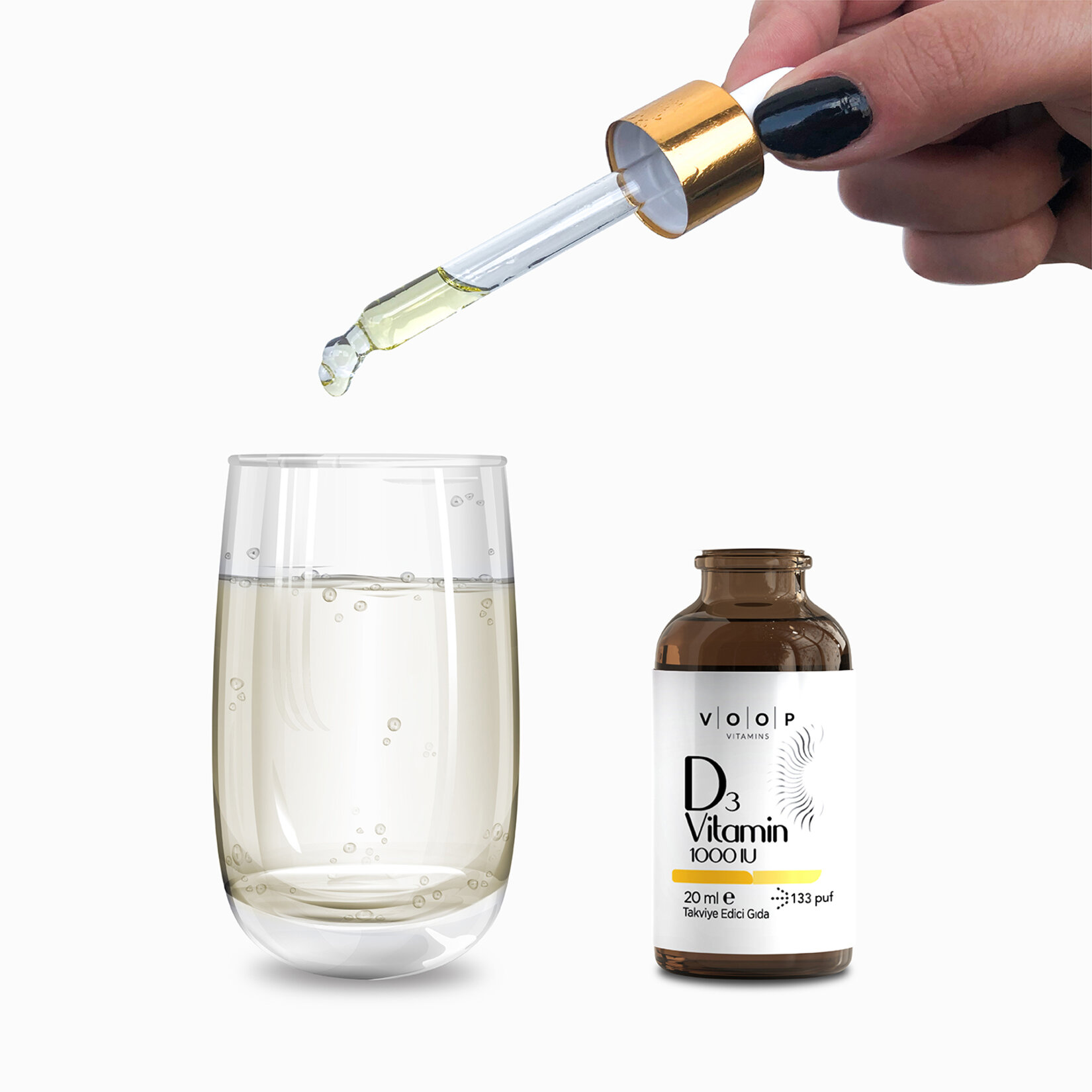 Voop 1000'lü D3 Vitamini Sprey Damla 20 Ml - Görsel 5
