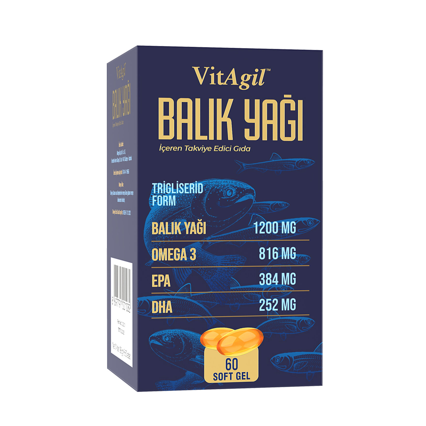 Vitagil Balık Yağı 60 Soft Gel 99G - Görsel 1
