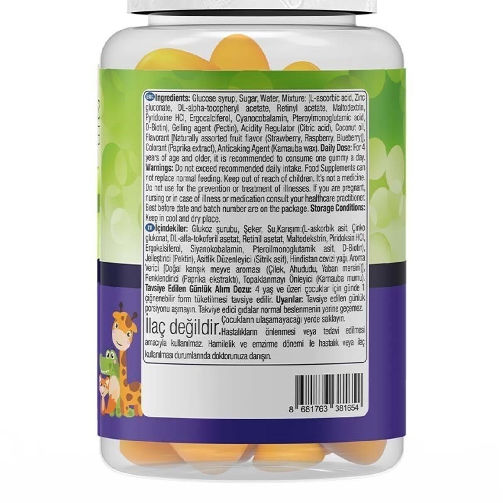 Nature's Supreme Multivitamin Kids 30 Çiğnenebilir Form - Görsel 3