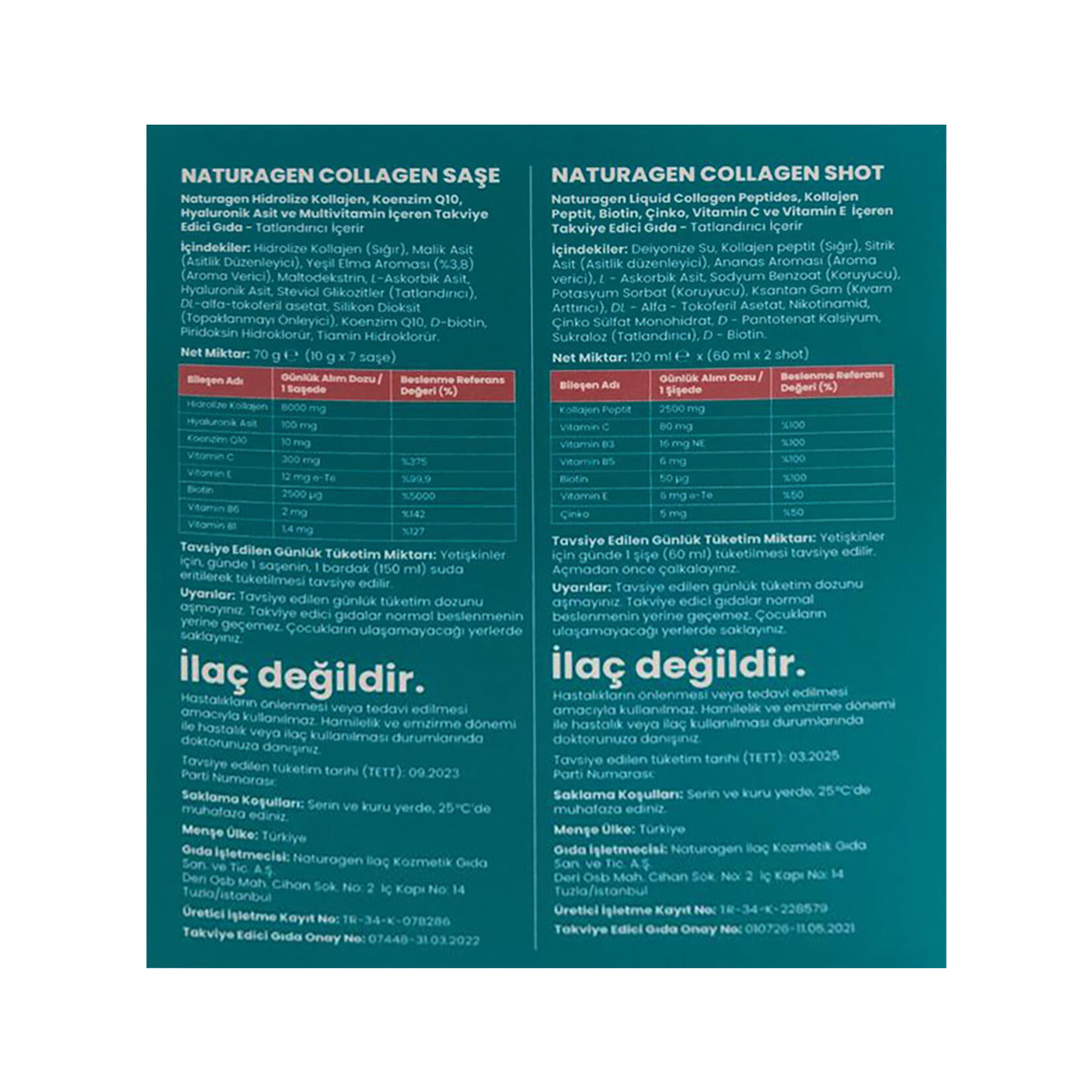 Naturagen Sachets Collagen 7'li 70 G Saşe Hediyeli - Görsel 2