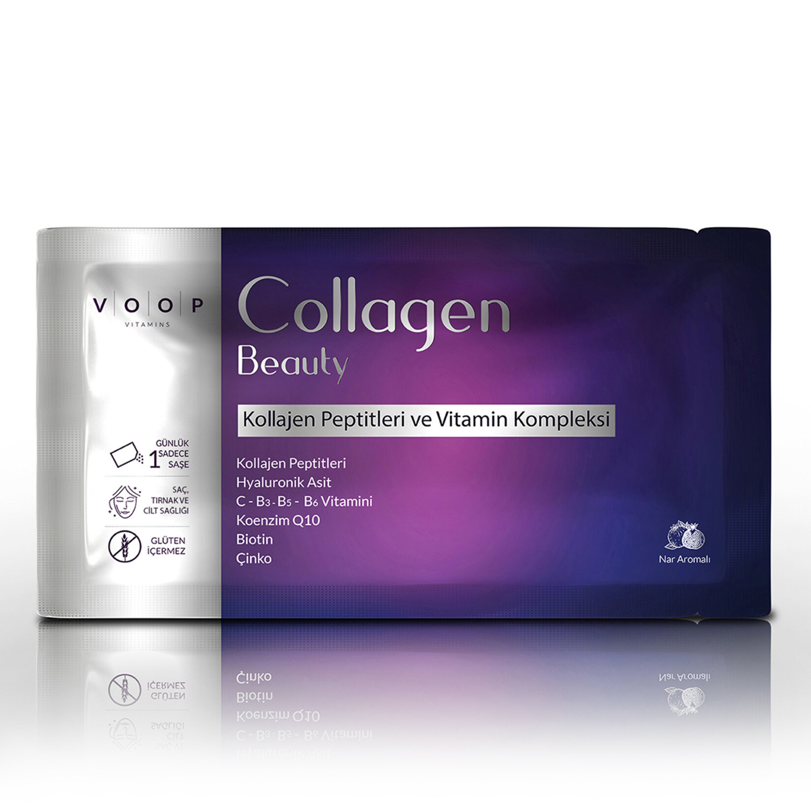 Voop Collagen Beauty 5500 Mg Nar Aroma.10 Saşe X 7 G - Görsel 2