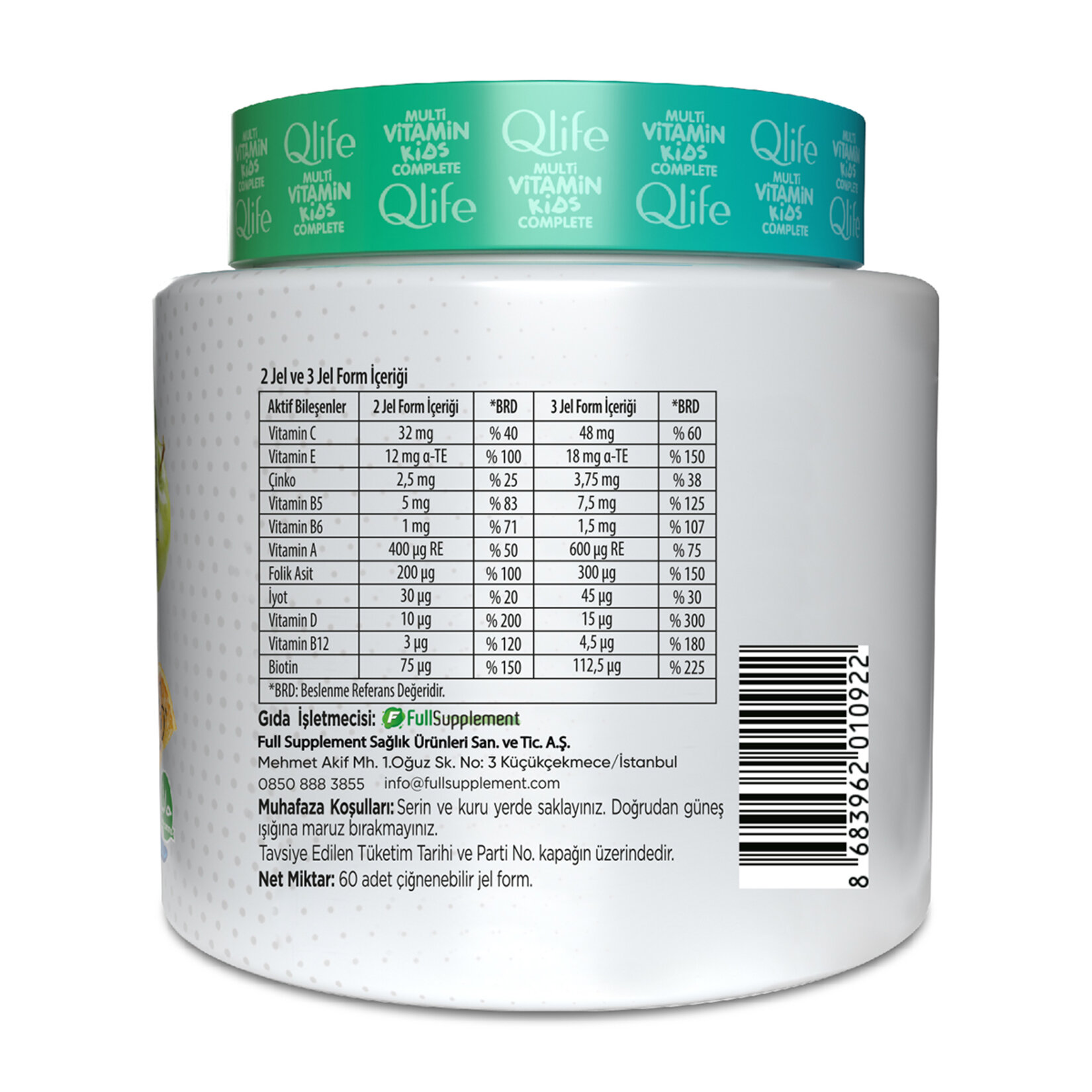 Qlife Kıds Multıvitamin Complete Gummıes 60 Adet - Görsel 3