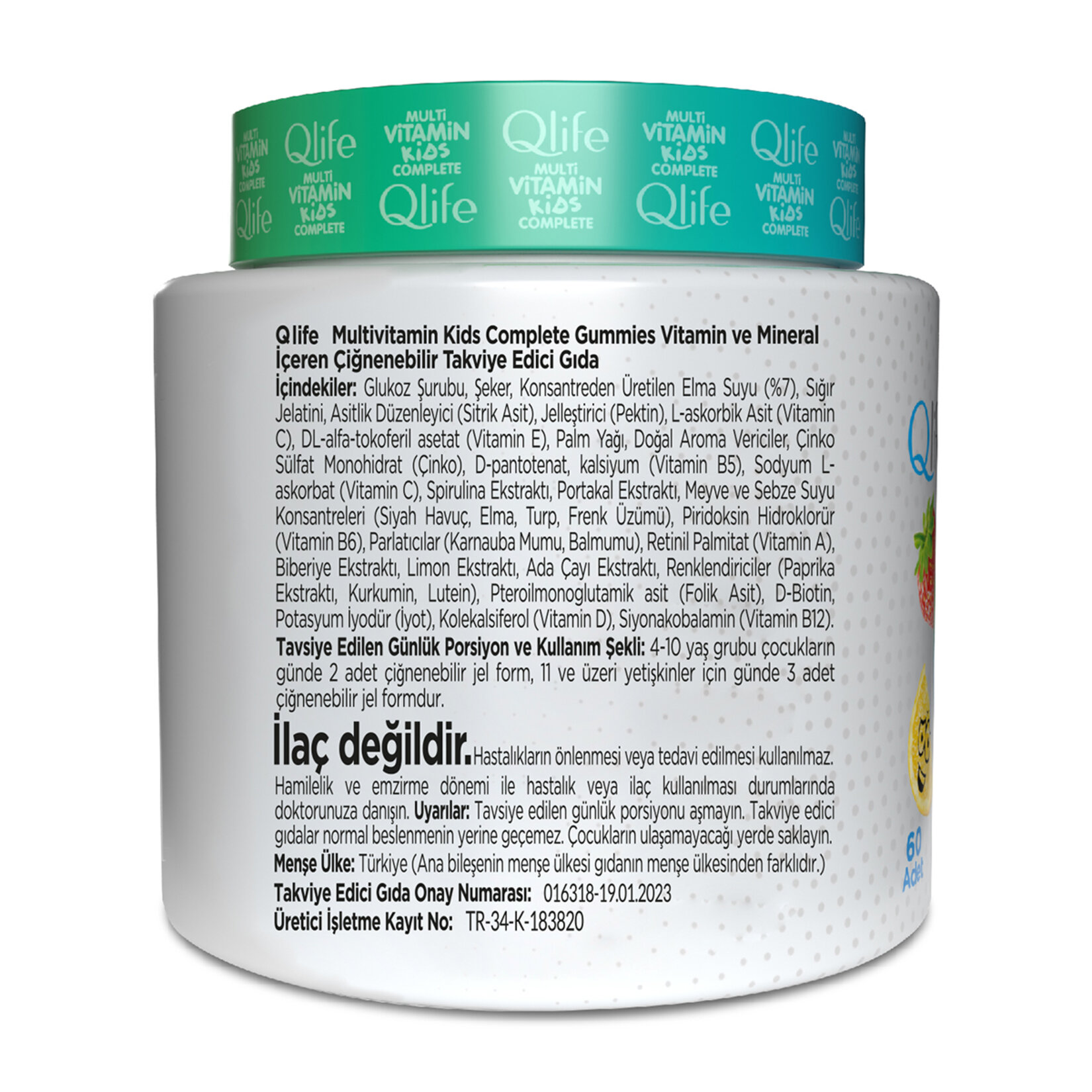 Qlife Kıds Multıvitamin Complete Gummıes 60 Adet - Görsel 2