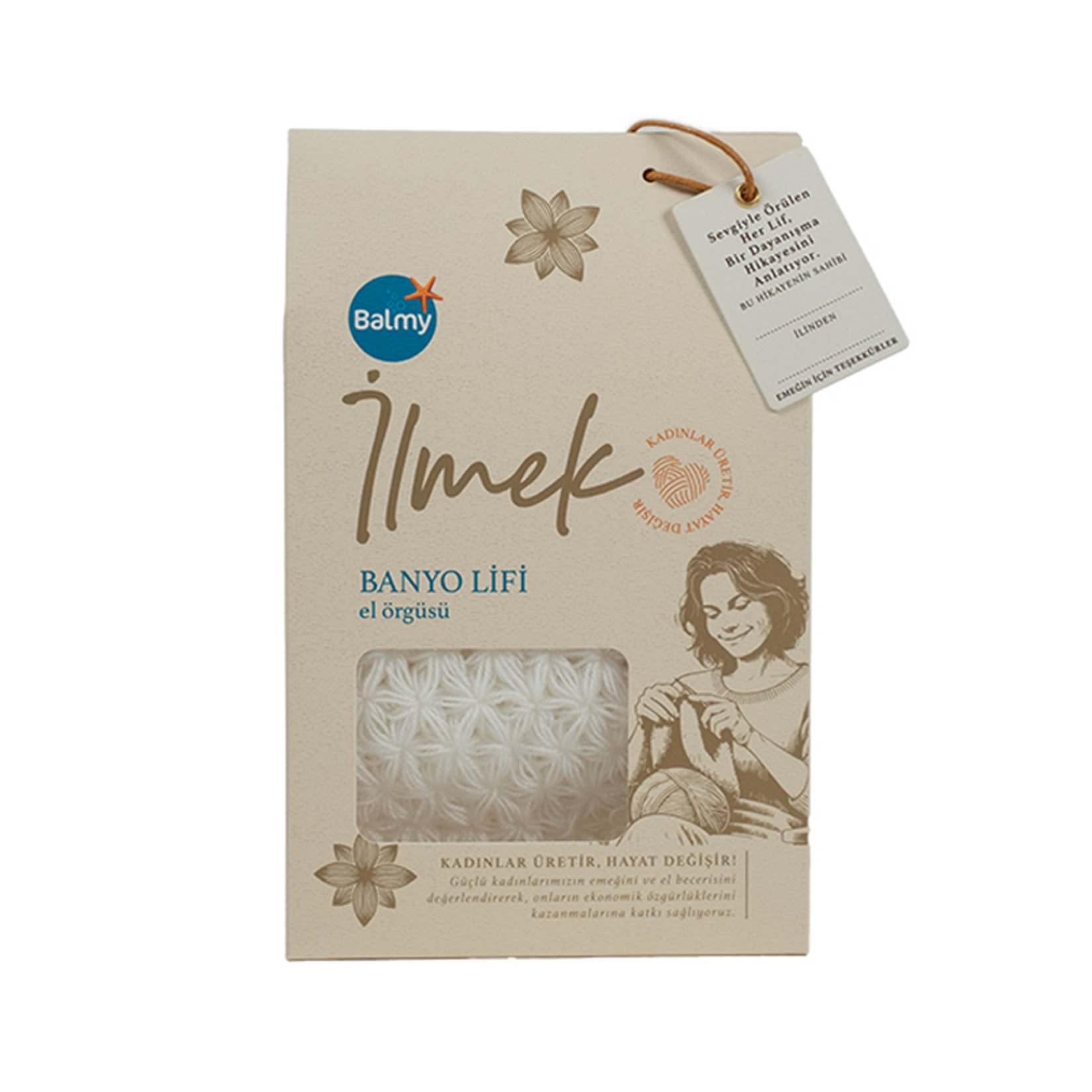 Balmy El Örgüsü İlmek Banyo Lifi - Görsel 1