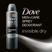Dove Erkek Sprey Deodorant InvisibleDry Antiperspirant 150ml - Görsel 3