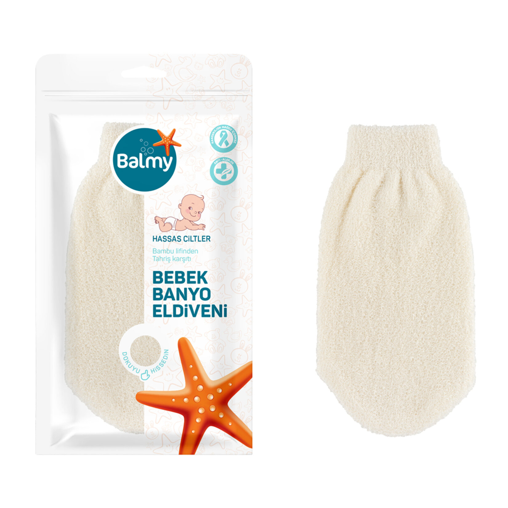 Balmy Bebek Banyo Eldiveni