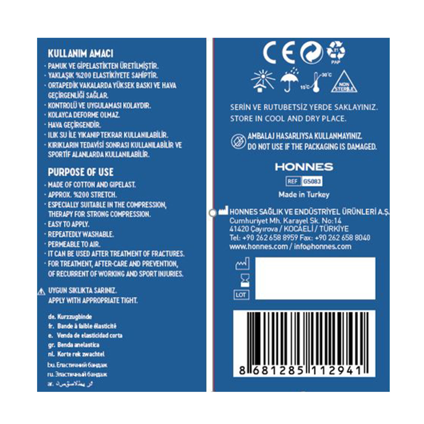 Getwell Elastik Bandaj 8 Cm - Görsel 2