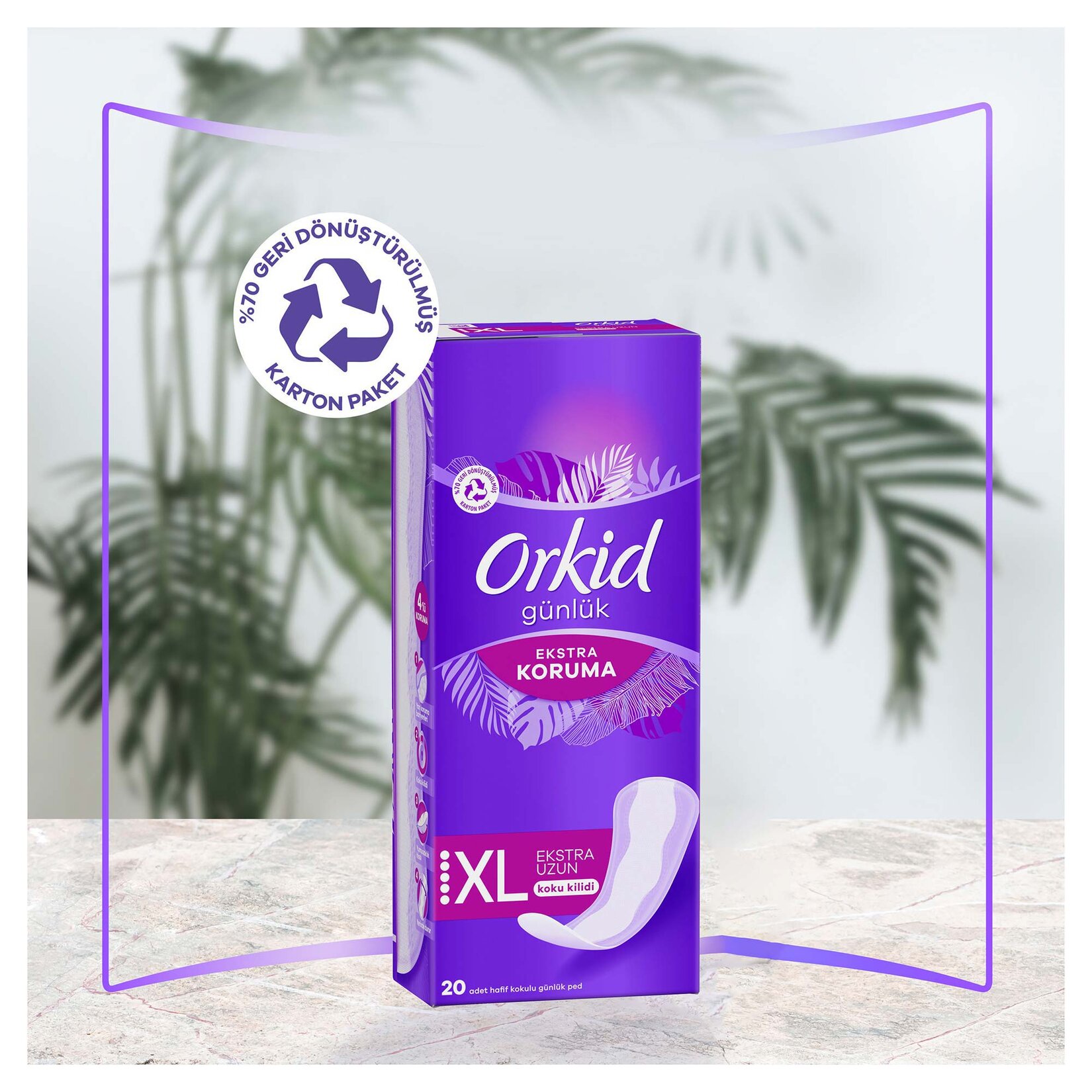 Orkid Extra Koruma Uzun Günlük Ped 52'li - Görsel 8