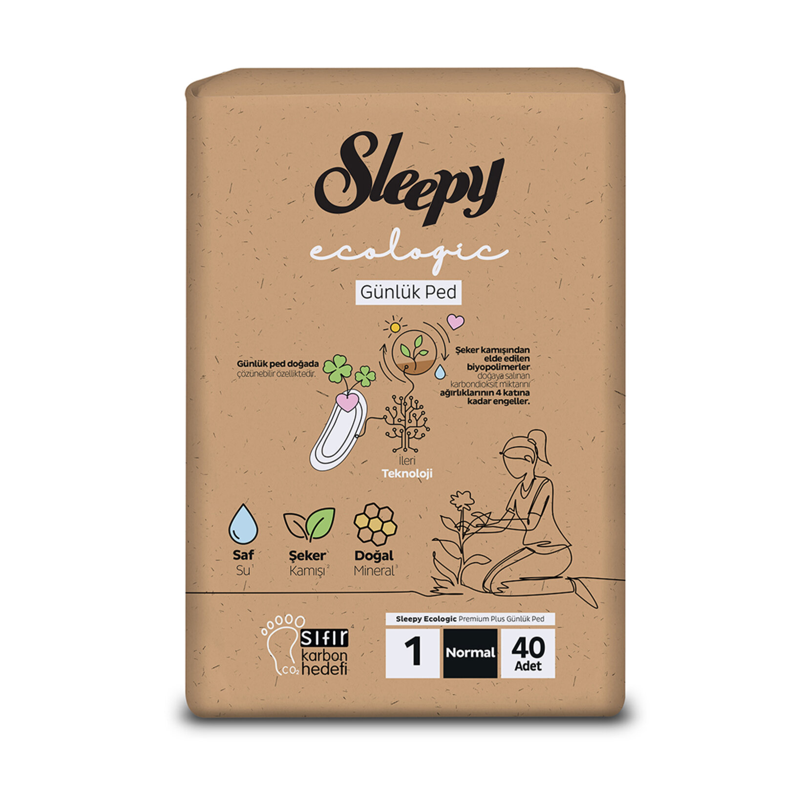 Sleepy Ecologic Günlük Normal Ped 40'lı