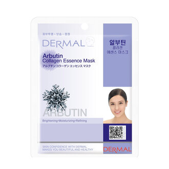 Dermal Beyazlatıcı Nemlendirici Arındırıcı Arbutin Kolajen Maske 23 g