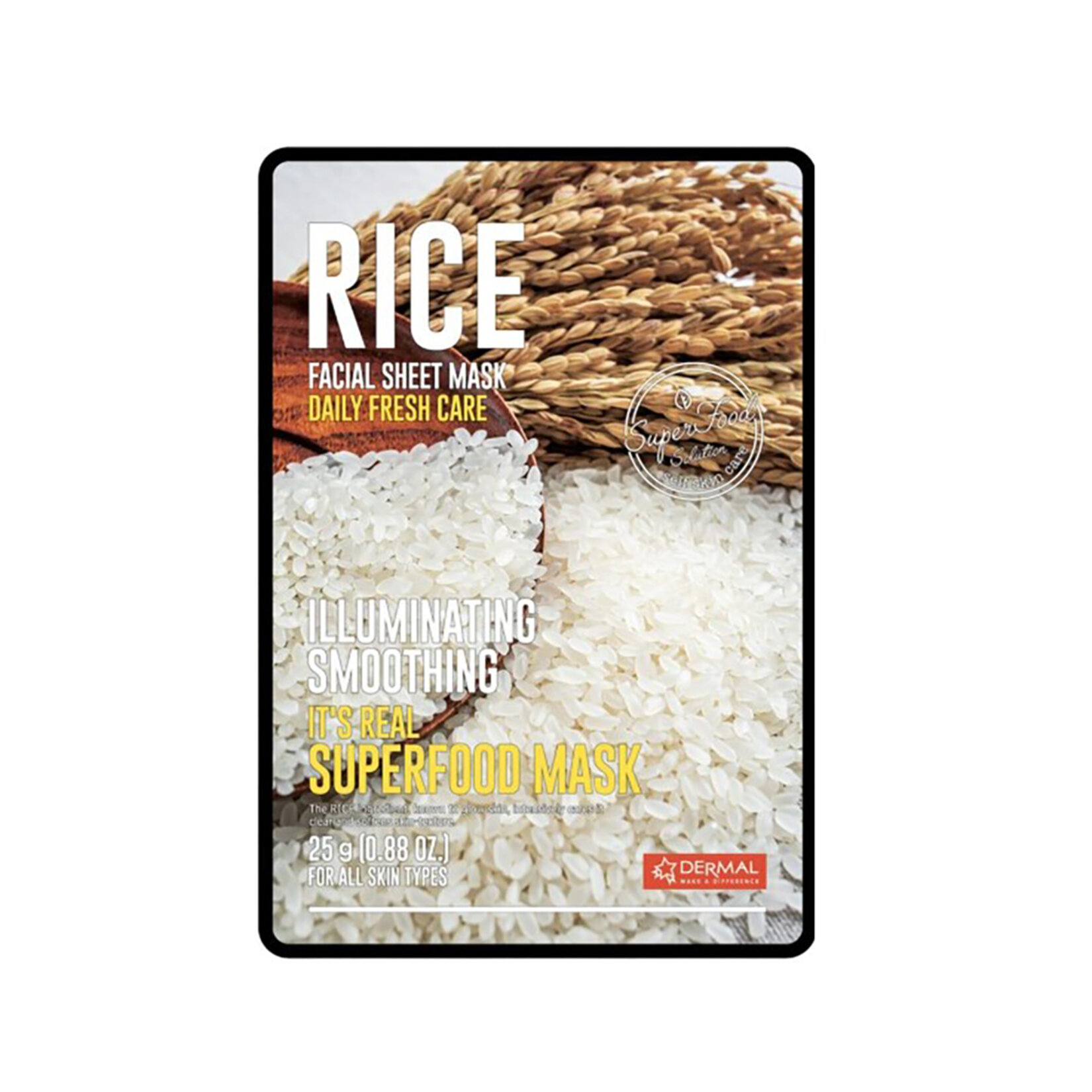 Dermal Aydınlatıcı & Pürüzsüzleştirici Pirinç Maskesi 25G