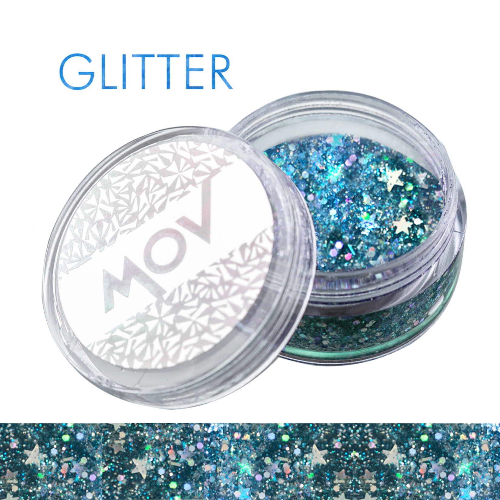 Mov Glitter Jel Face Makeup & Body &Hair No:5 Mavi - Görsel 2