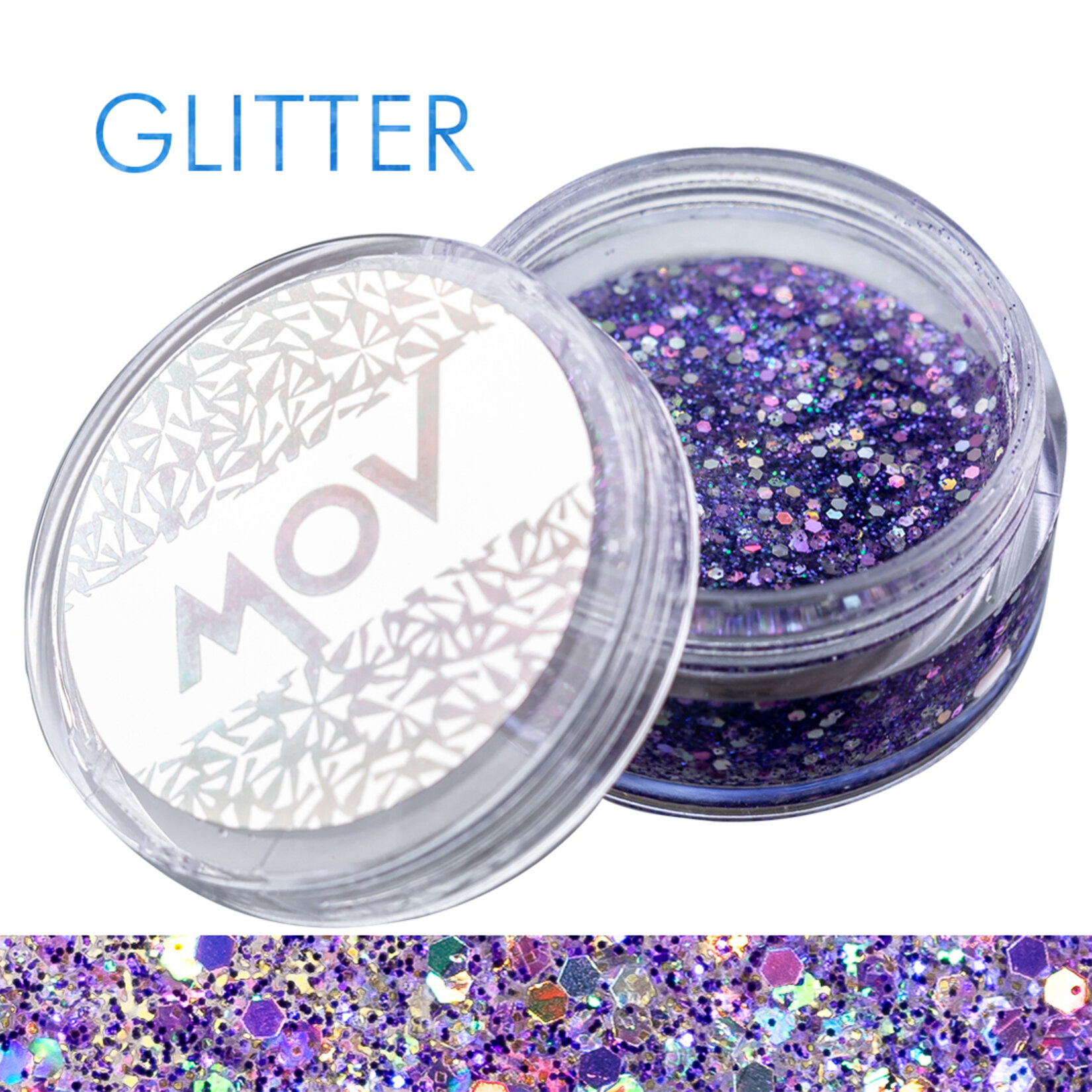 Mov Glitter Jel Face Makeup & Body & Hair No:1 Mor - Görsel 2