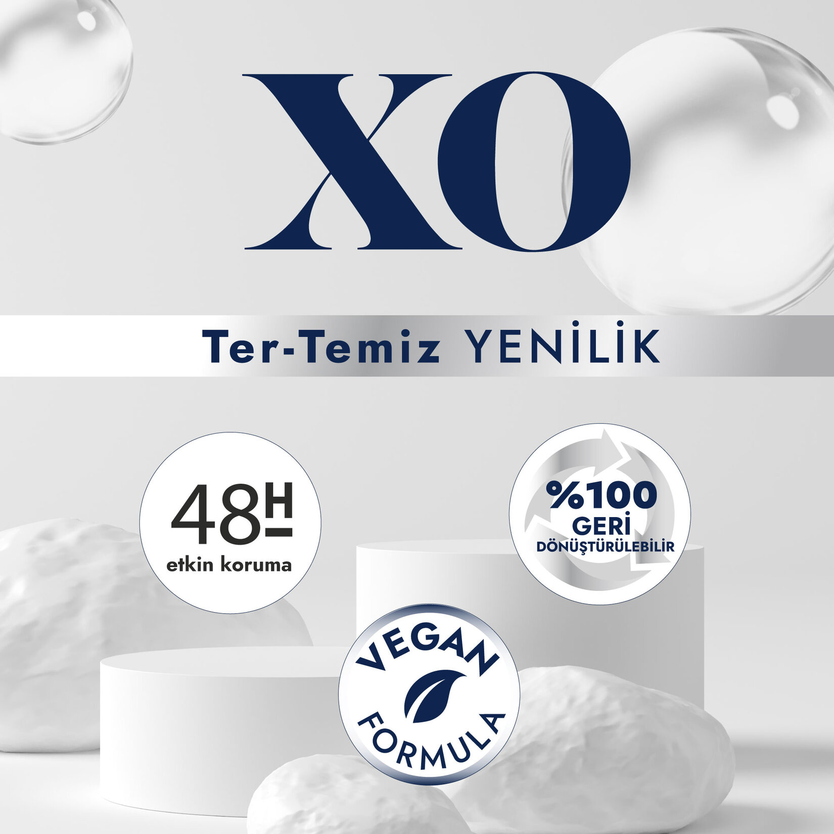 Xo Natural & Effective Kadın Deodorant 150 Ml - Görsel 3