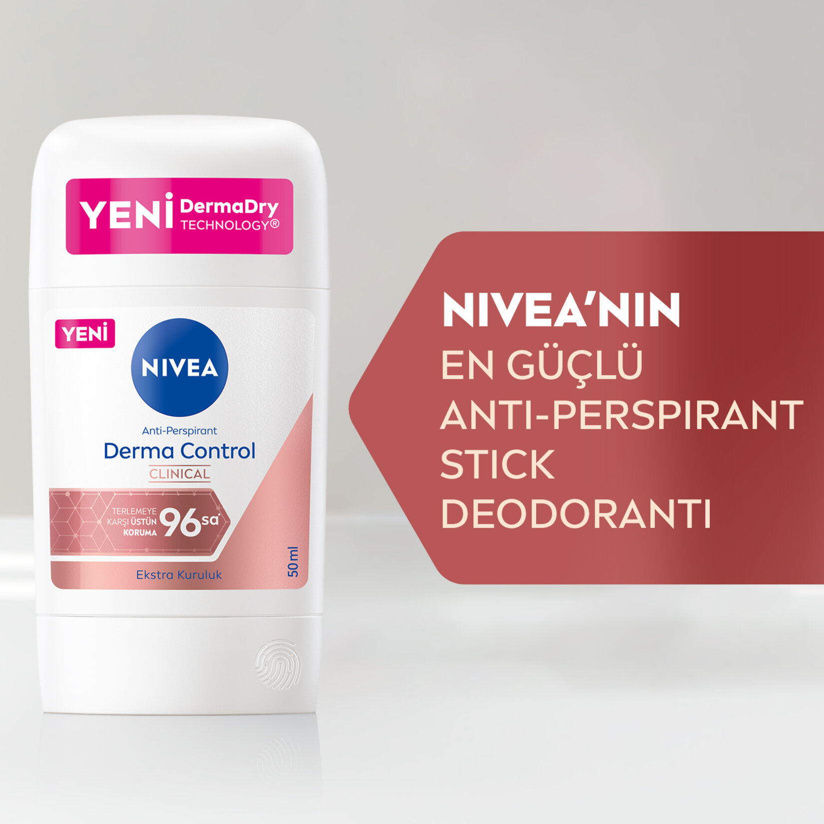 NIVEA Kadın Stick Deodorant Derma Control Clinical 50ml - Görsel 5