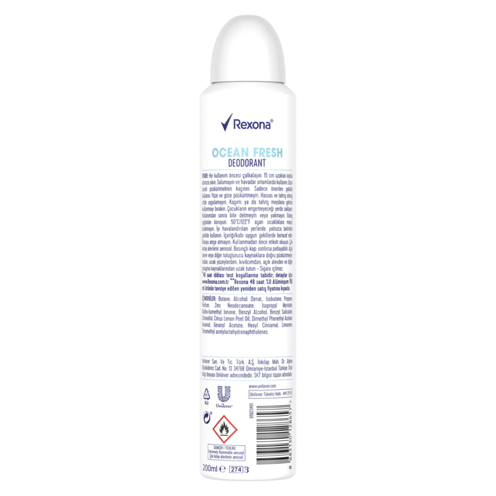 Rexona Ocean Sprey Deodorant 200 Ml - Görsel 2