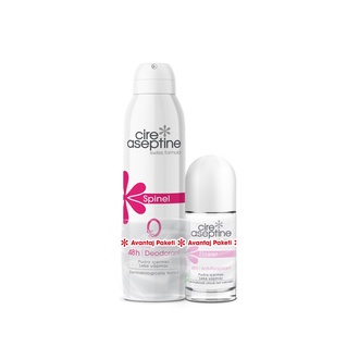Cire Aseptine Spin Flower Deodorant ve Roll On 150 Ml + 60 ml