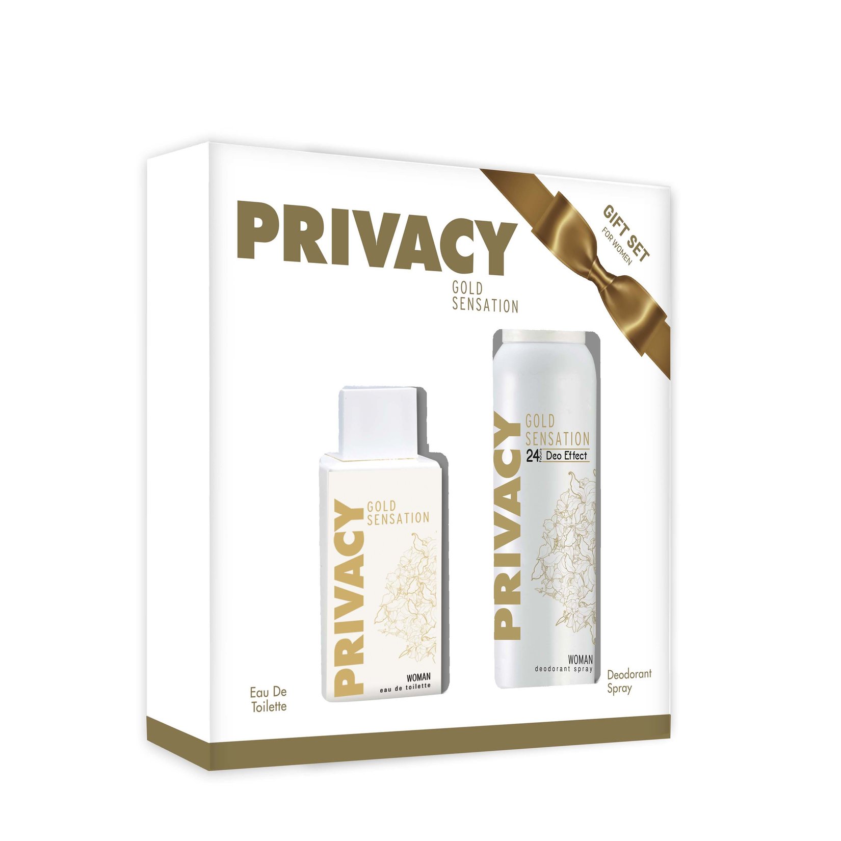 Privacy Woman Gold Edt 100 Ml + Deo 150 Ml Set