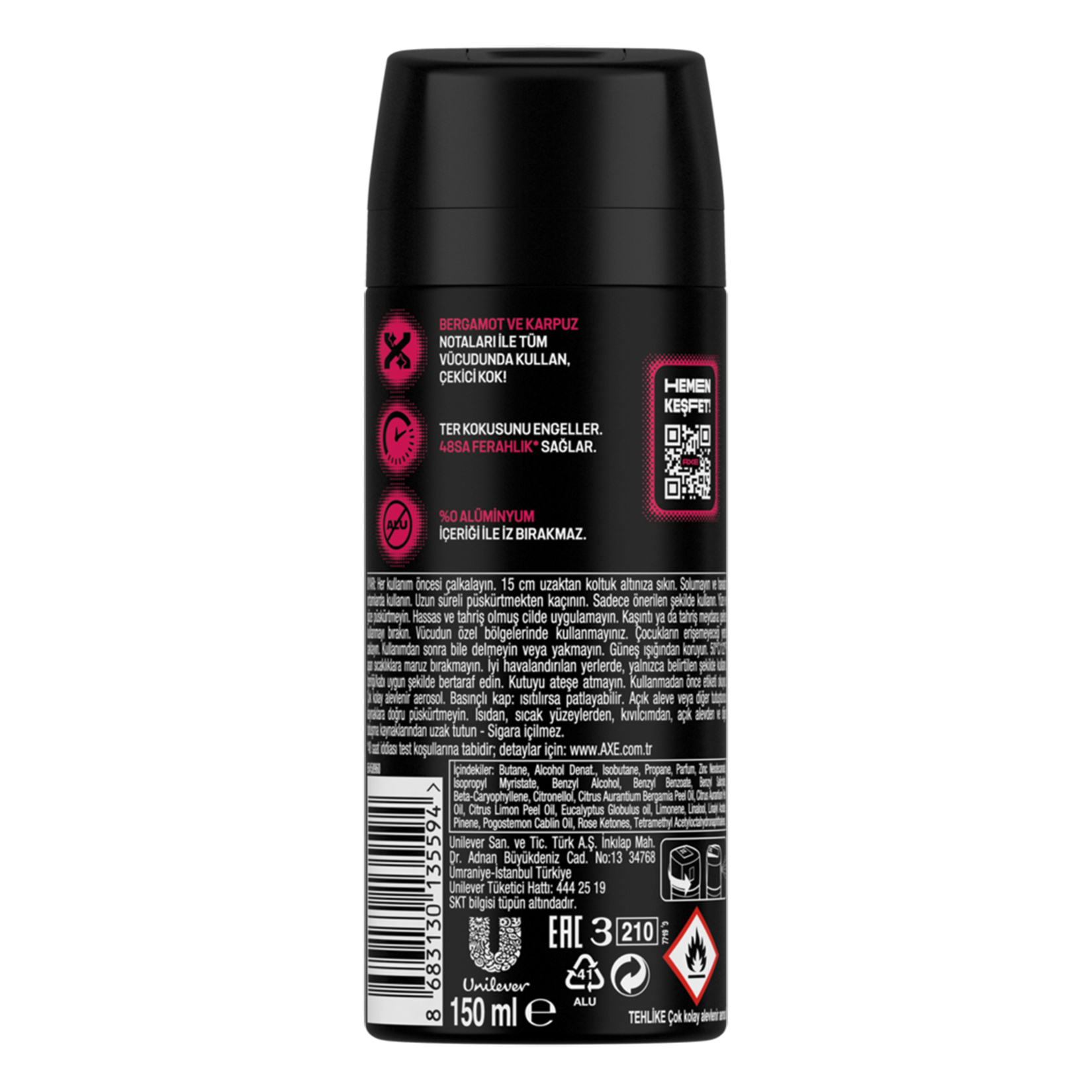 Axe Number 10 Erkek Deodorant 150 Ml - Görsel 2