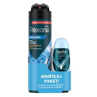 Rexona Xtracool Deo ve Roll On 150 Ml ve 20 Ml Avn Pk