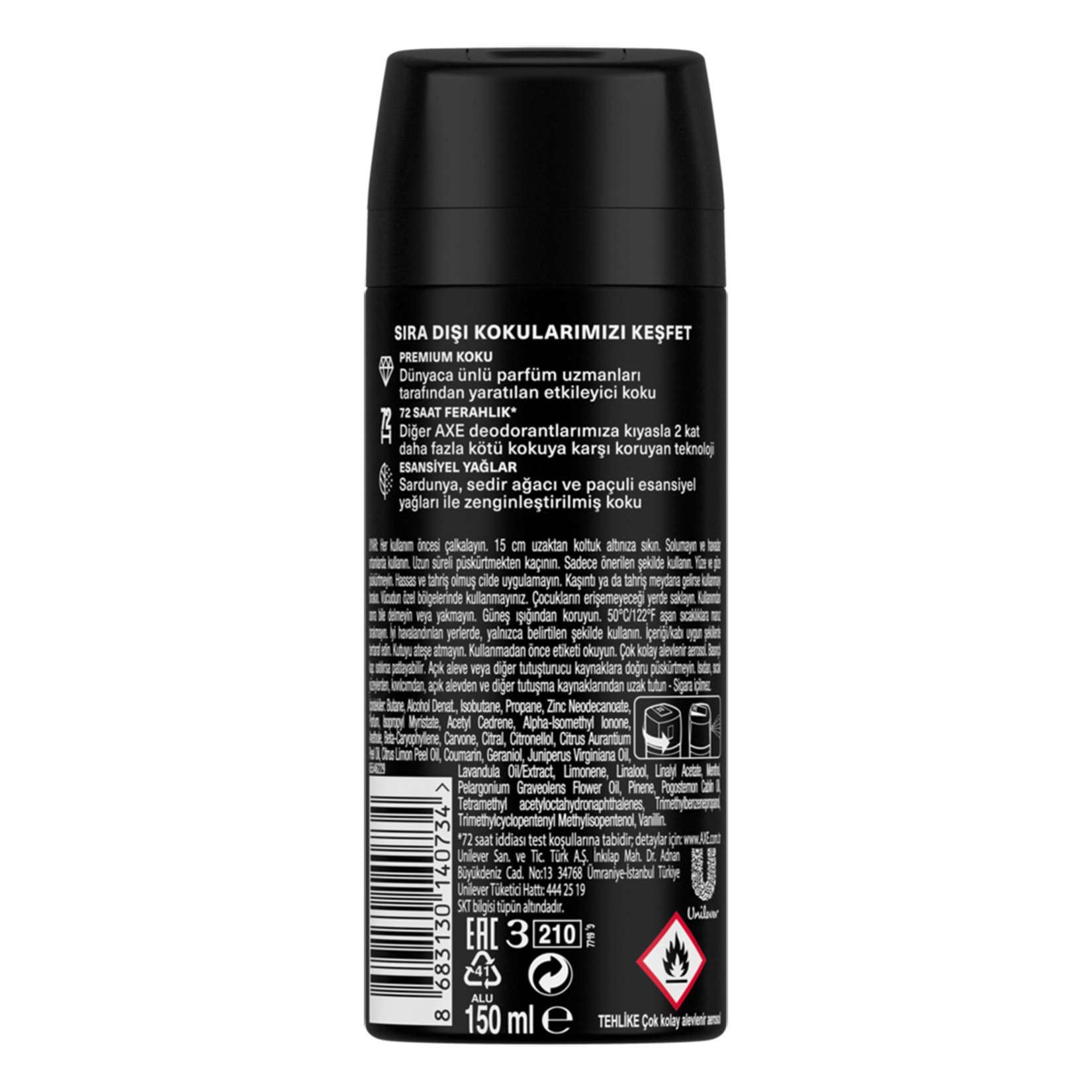 Axe Premium Collection White Vetiver Deodorant 150 Ml - Görsel 2