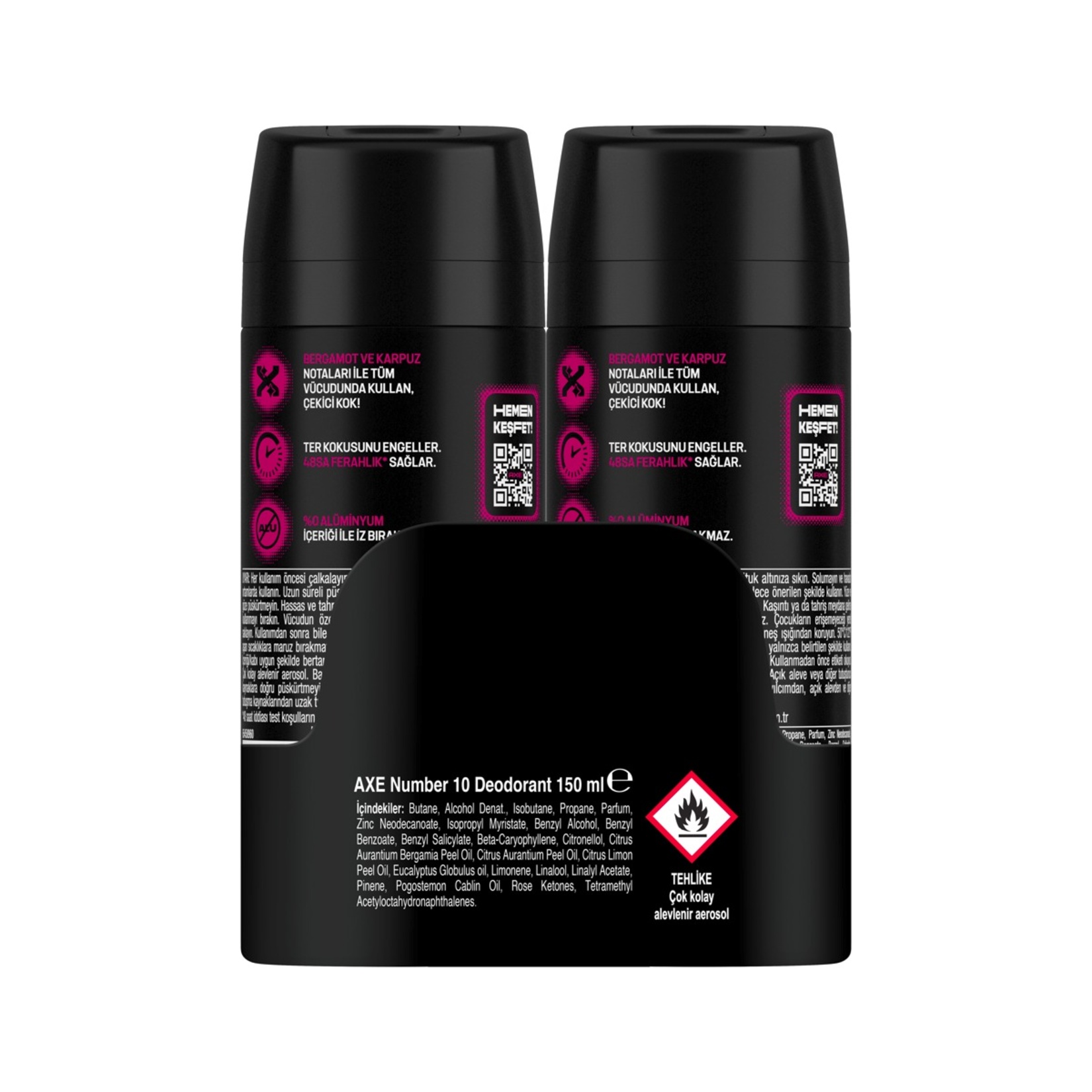 Axe Number 10 Deodorant Avantajlı Paket 2 x 150 Ml - Görsel 2