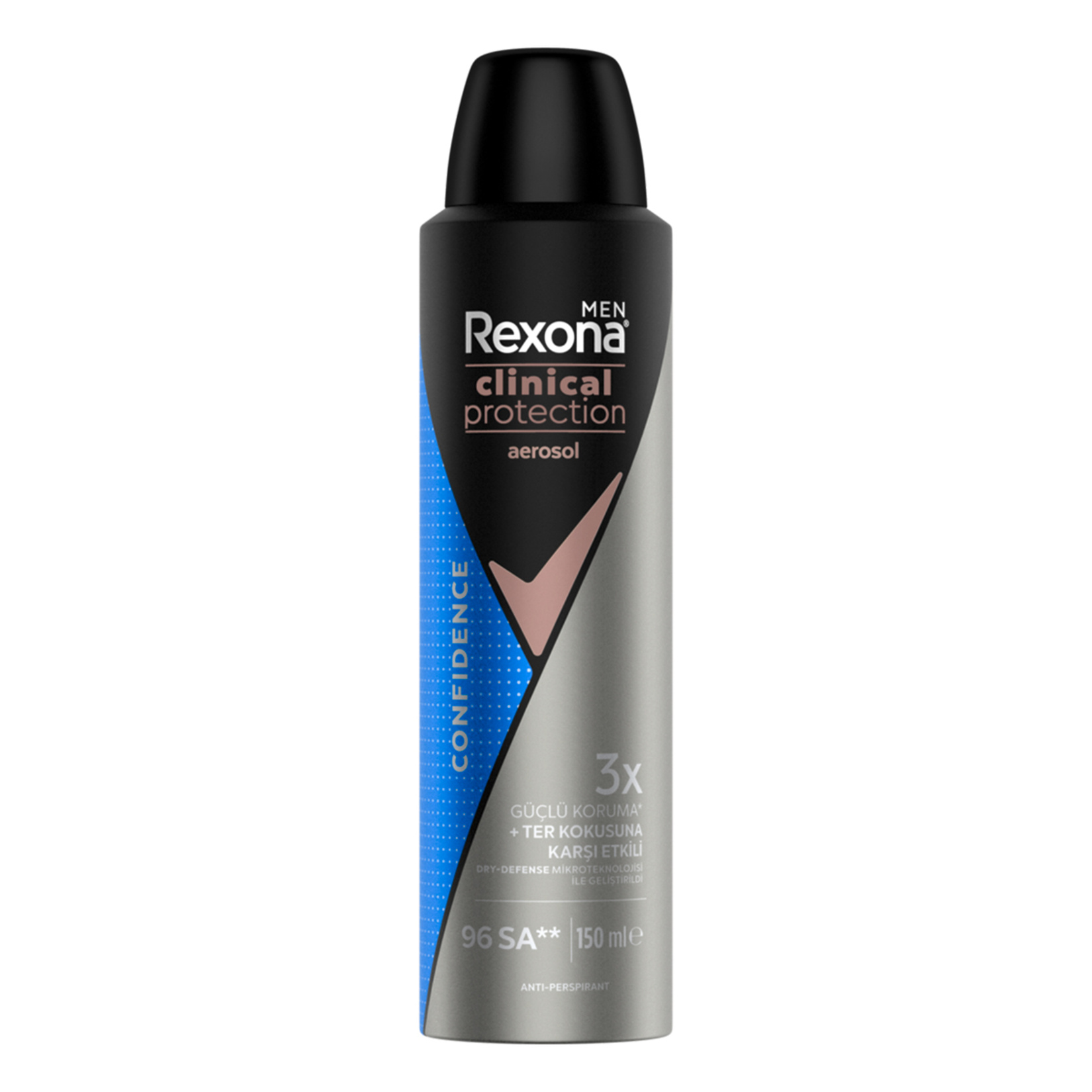 Rexona Men Clinical Protection Erkek Sprey Deodorant Confidence 96 Saat Koruma 150 ml - Görsel 1